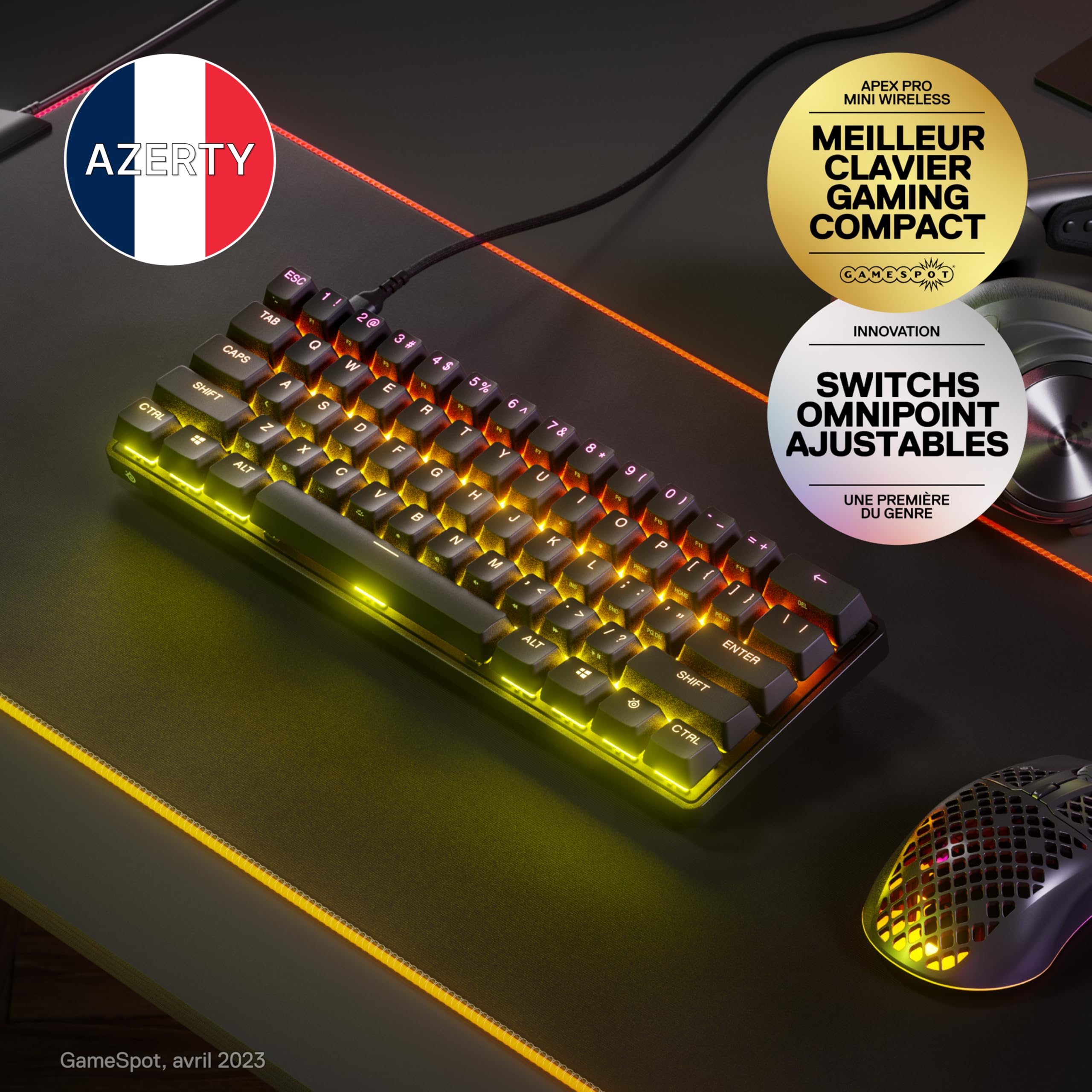steelseries-apex-pro-mini-60-clavier-gaming-hypermagnetic-azerty-fr-omnipoint-2- image 2