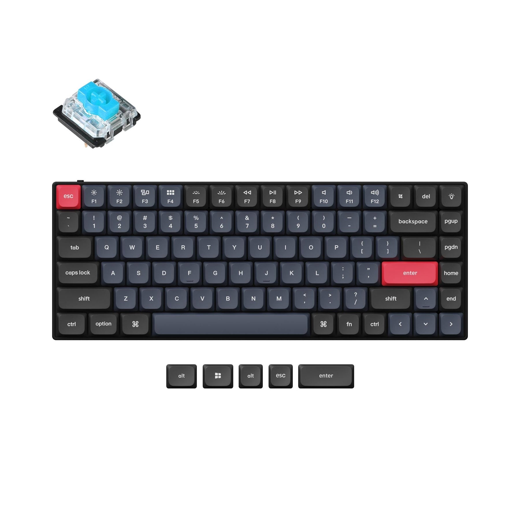 keychron-s1-qmk-clavier-m-canique-personnalis-filaire-low-profile-ansi-us-alumin image 5