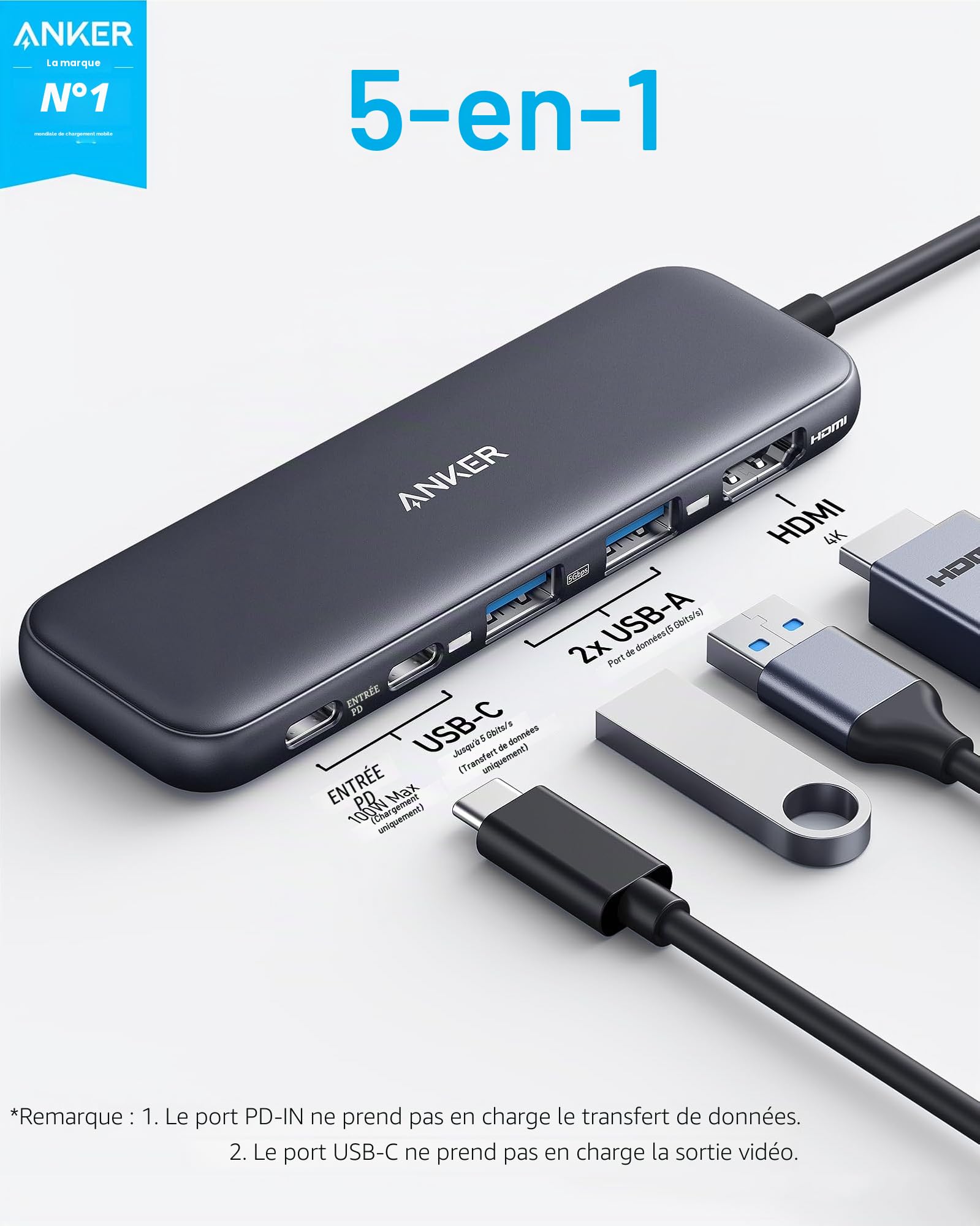 anker-332-hub-usb-c-5-en-1-hdmi-4k-100w image 2