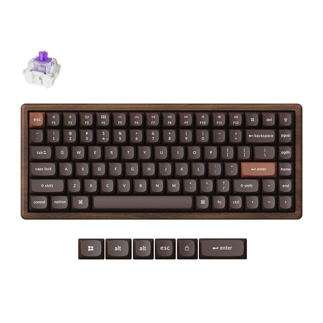 keychron-k2-he-all-wood-special-edition-clavier-magn-tique-sans-fil-75-en-bois image 1