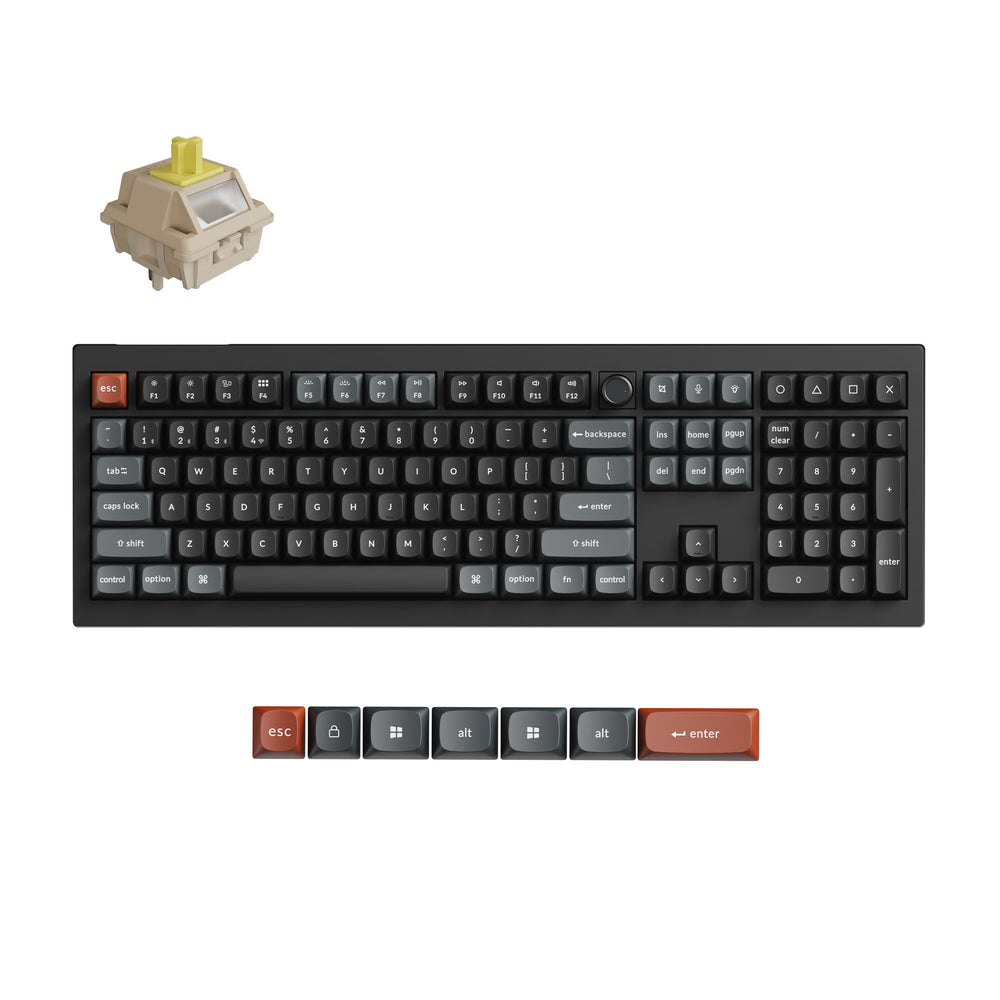 keychron-v6-ultra-8k-clavier-m-canique-custom-sans-fil-100-us-ansi image 3