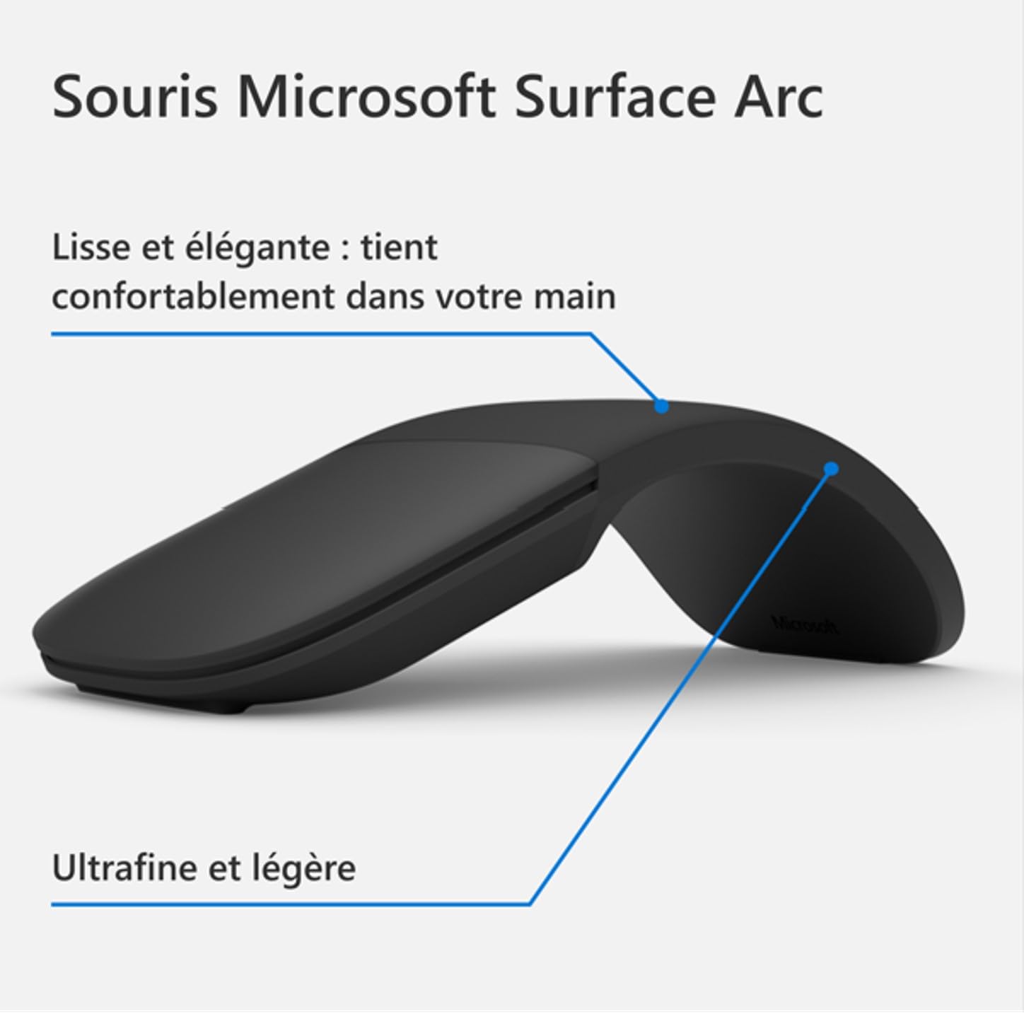 microsoft-surface-arc-souris-bluetooth-pliable-ultra-fine-noir image 5