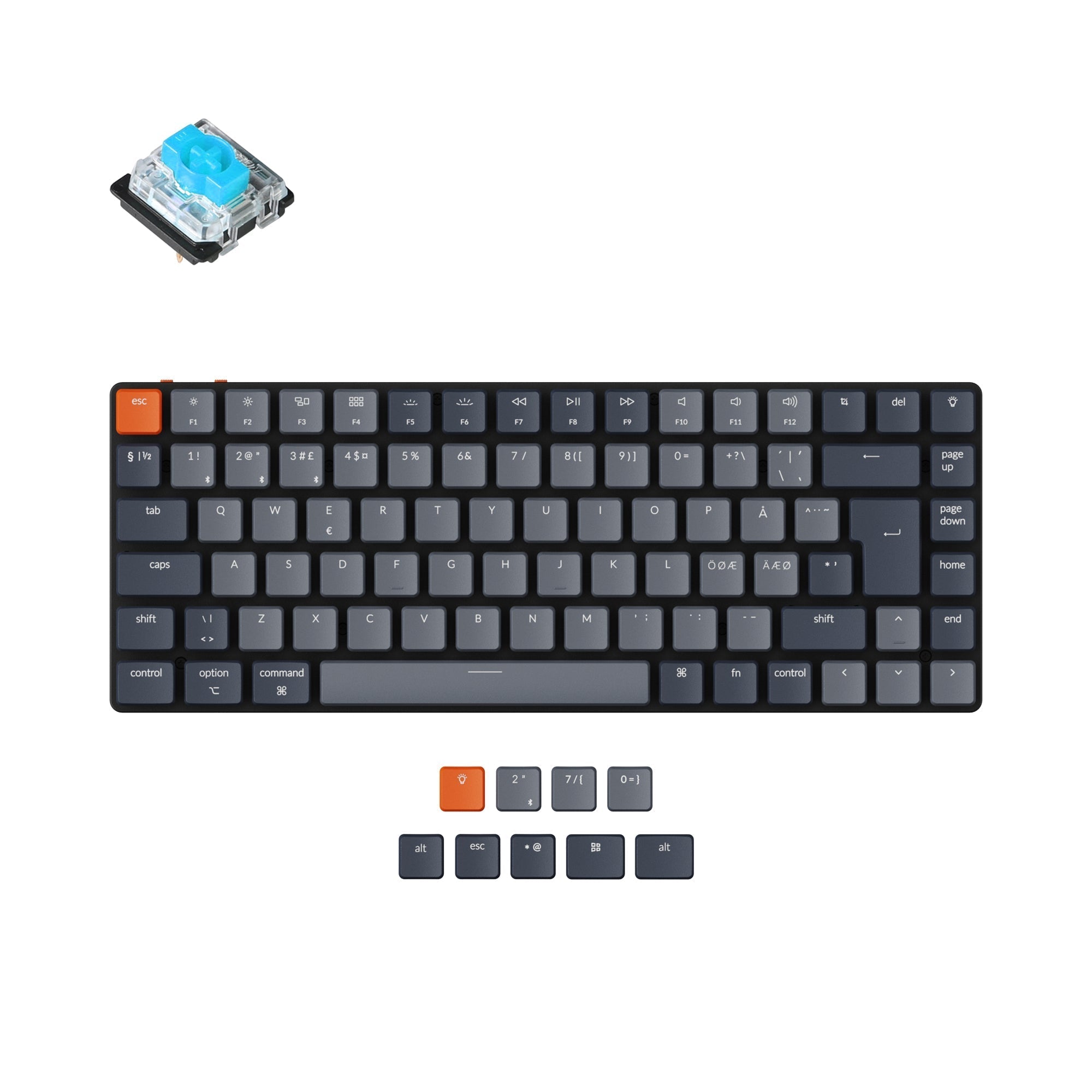 keychron-k3-version-2-clavier-m-canique-sans-fil-ultra-fin-iso-nordique image 2