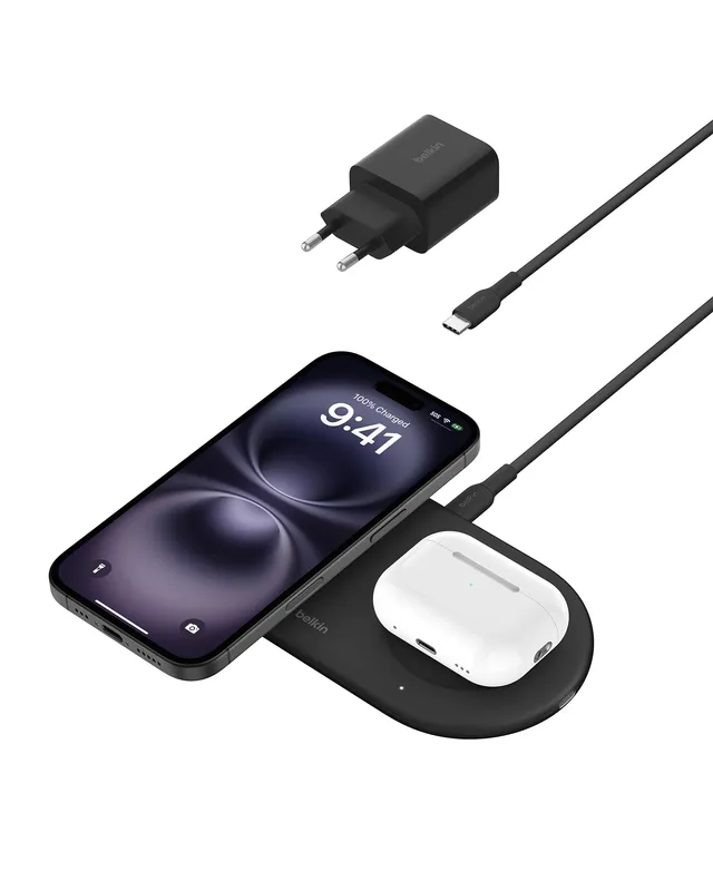 belkin-boostcharge-pro-station-de-recharge-2-en-1-qi2-15w-magsafe-usb-c-noir image 1