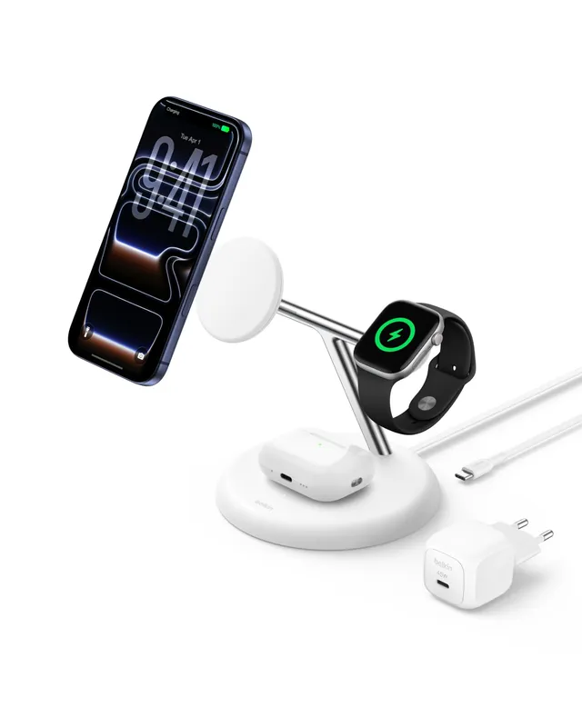 belkin-ultracharge-station-de-recharge-sans-fil-3-en-1-qi2-2-25w-blanc image 1