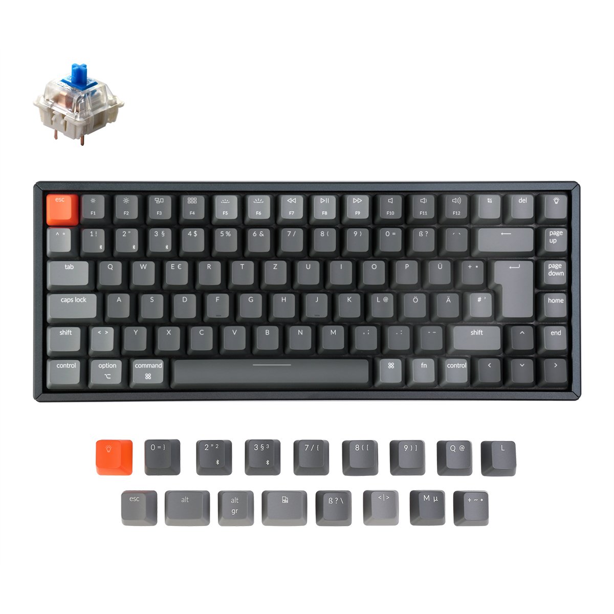 keychron-k2-version-2-clavier-m-canique-sans-fil-iso-de-allemand-qwertz image 5