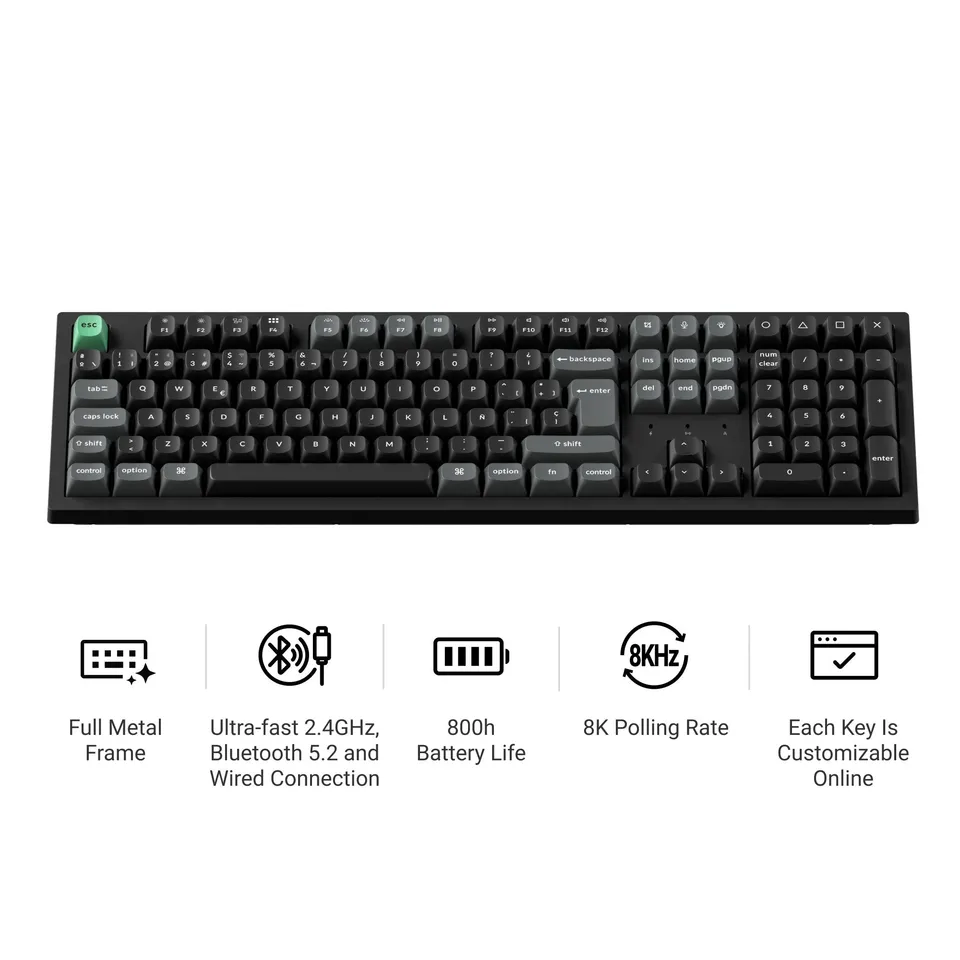 keychron-k10-ultra-8k-clavier-m-canique-custom-sans-fil-100-layout-iso-fr image 1