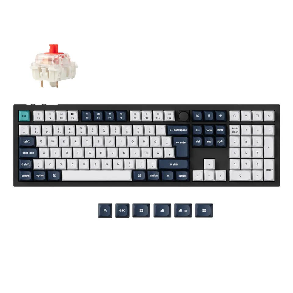 keychron-q6-max-qmk-via-clavier-m-canique-custom-sans-fil-100-iso image 1