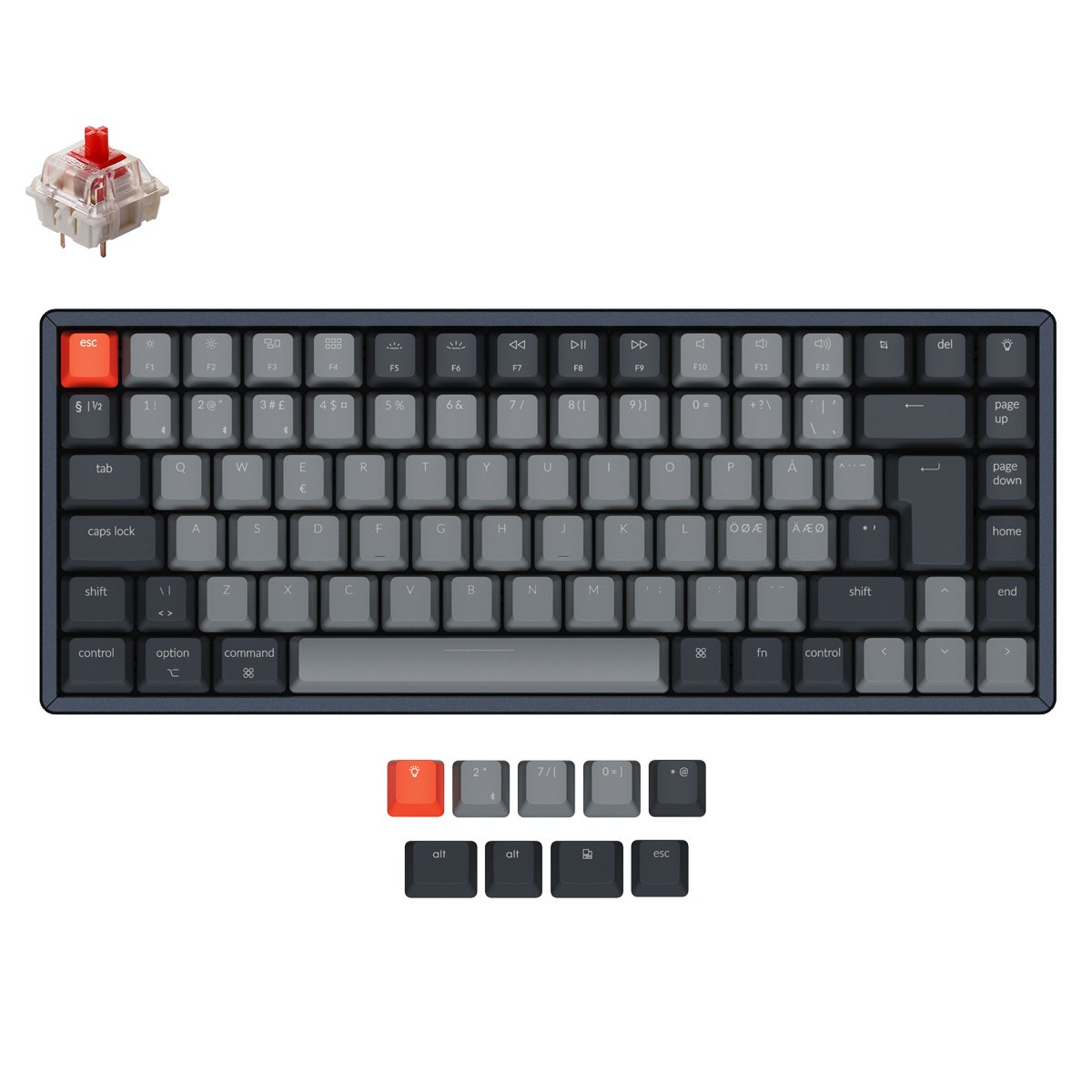 keychron-k2-version-2-clavier-m-canique-sans-fil-disposition-nordic-iso image 7