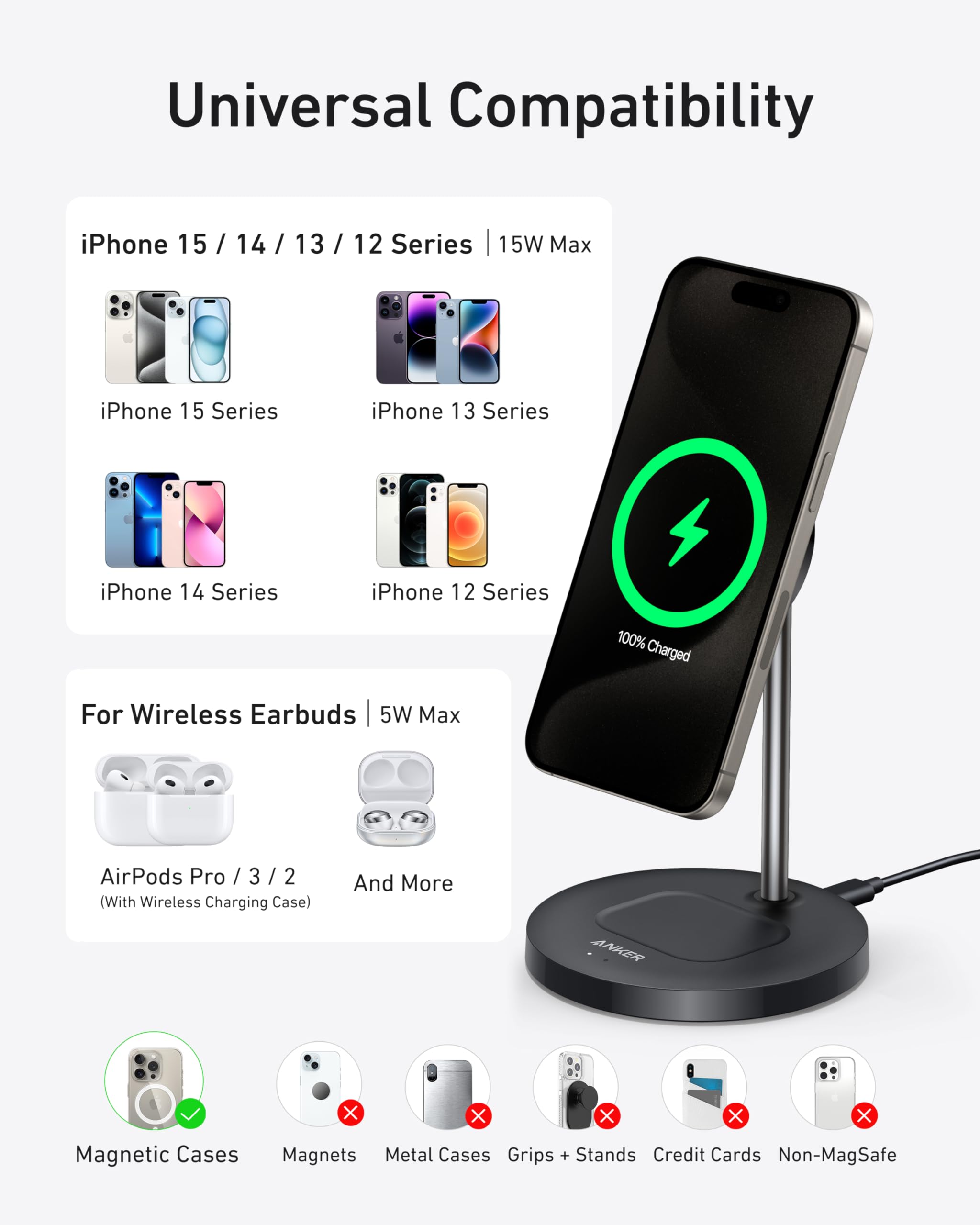anker-chargeur-induction-qi2-magsafe-15w-support-2-en-1-ajustable-iphone-airpods image 6