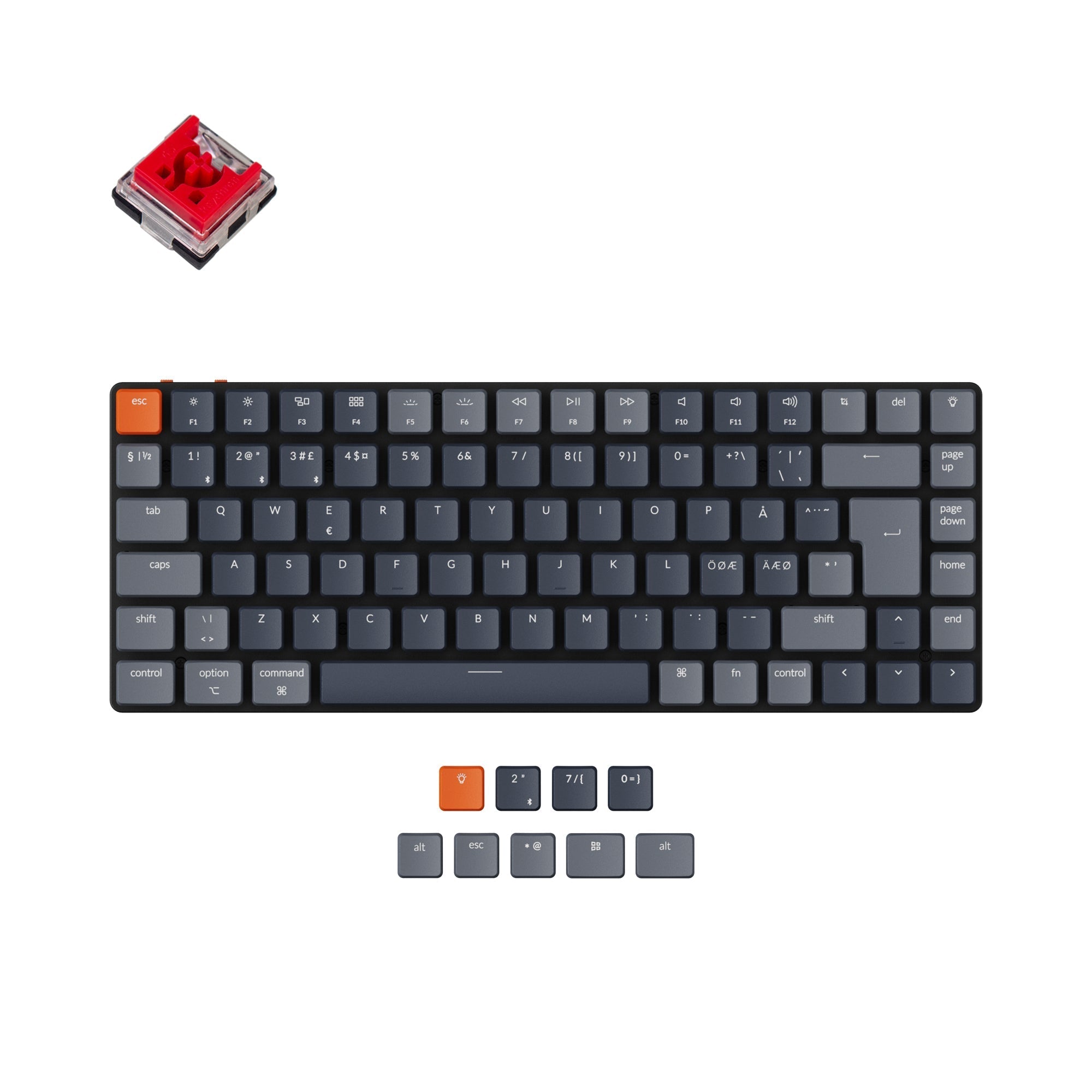 keychron-k3-version-2-clavier-m-canique-sans-fil-ultra-fin-iso-nordique image 4