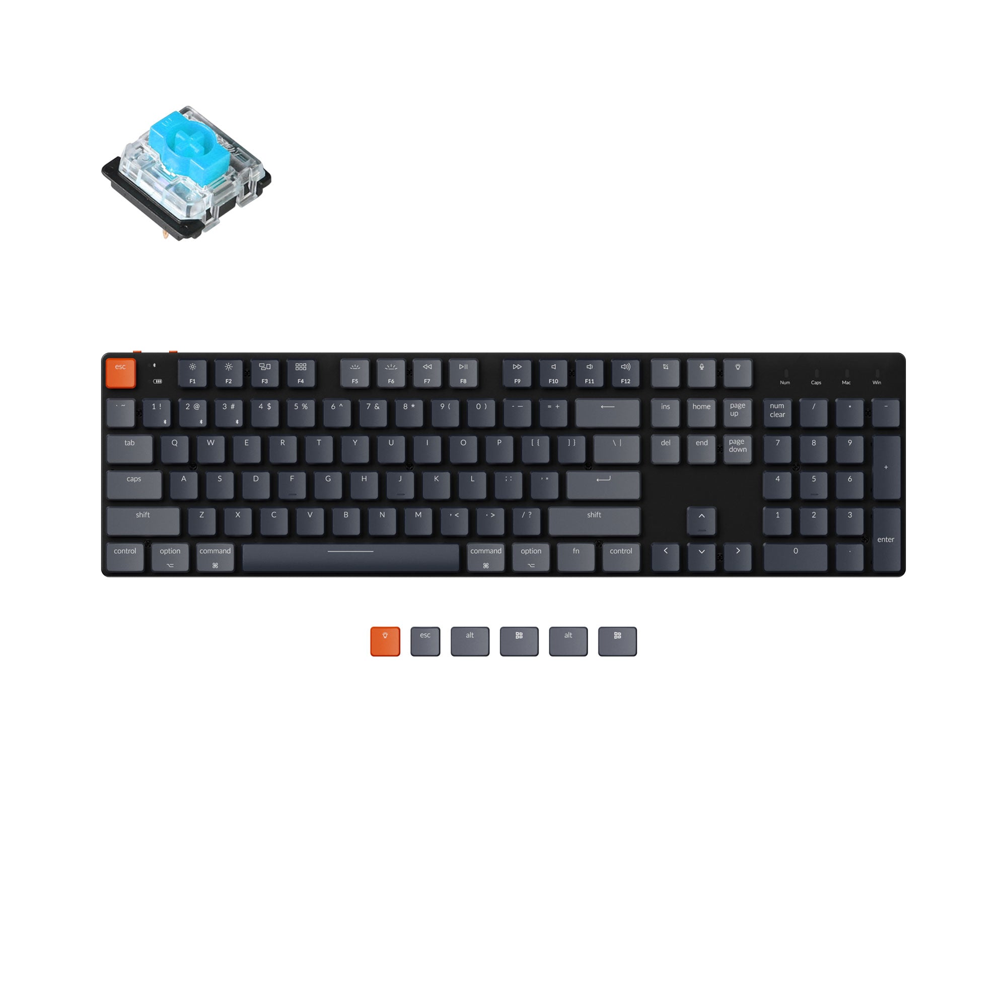 keychron-k5-se-ultra-fin-clavier-m-canique-sans-fil-100-us-ansi image 5