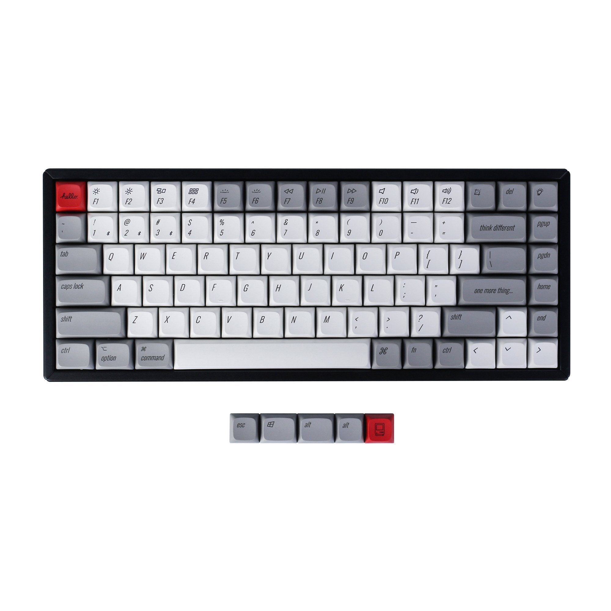 keychron-xda-profile-pbt-retro-keycap-set-set-de-touches-r-tro image 1