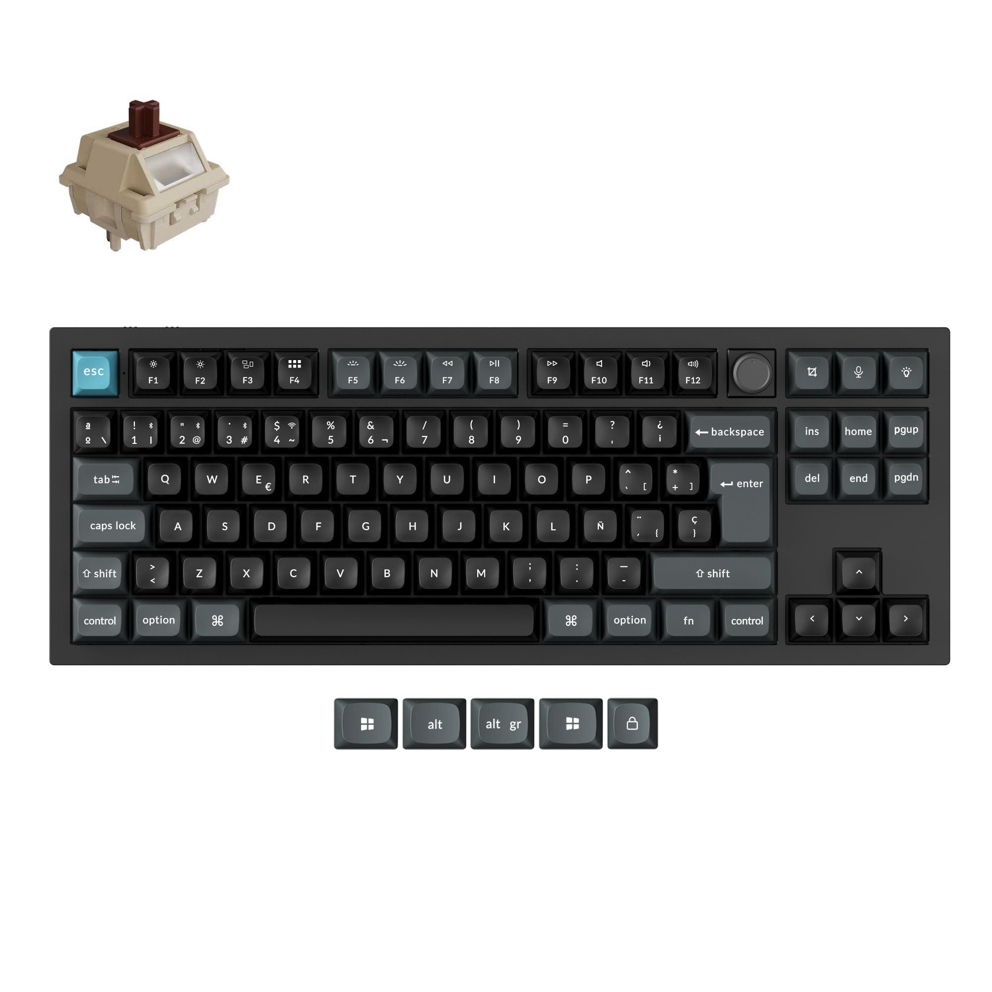 keychron-q3-ultra-8k-clavier-m-canique-custom-sans-fil-80-iso-fr image 7