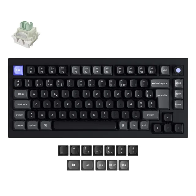 keychron-q1-he-8k-clavier-magn-tique-filaire-iso-collection-lime-switch image 1