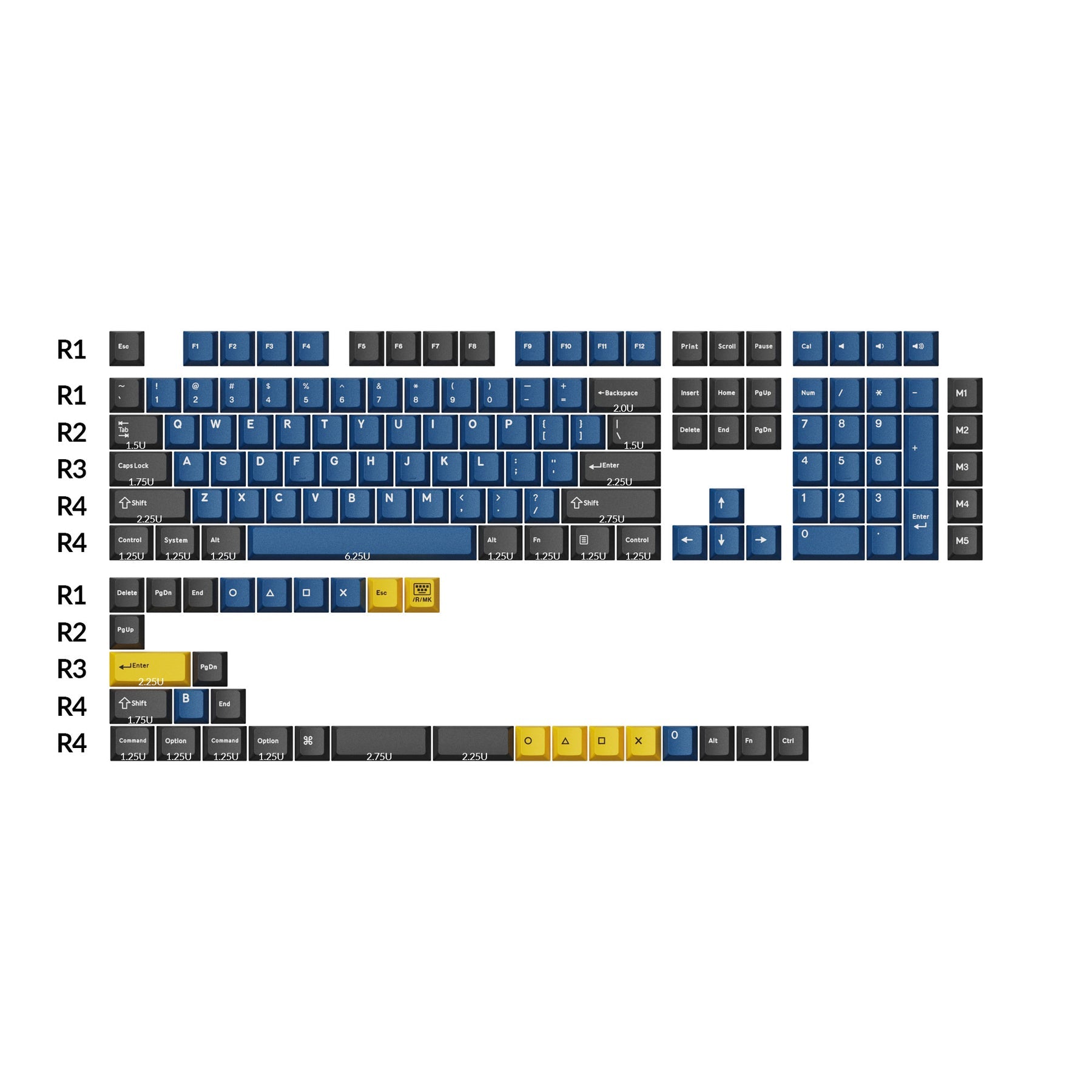 keychron-set-de-keycaps-cherry-profile-double-shot-pbt-full-set-dolch-red-gray-w image 4