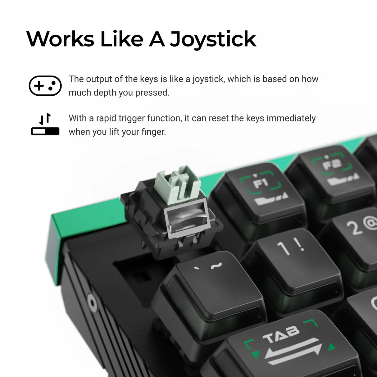 lemokey-l0-he-clavier-gaming-une-main-switch-magn-tique-lime image 6