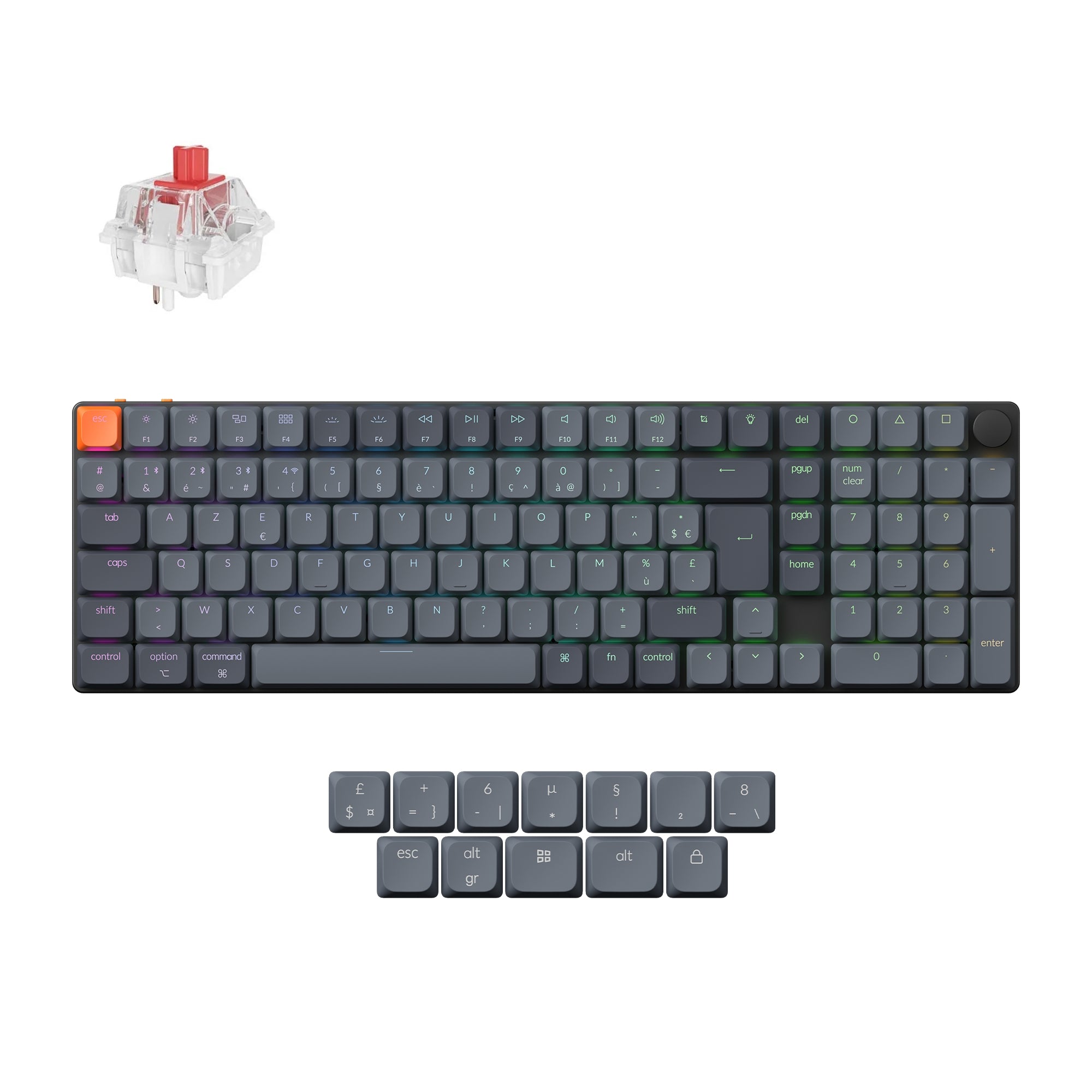 keychron-k17-max-qmk-clavier-low-profile-sans-fil-96-iso-avec-pav-num-rique image 5