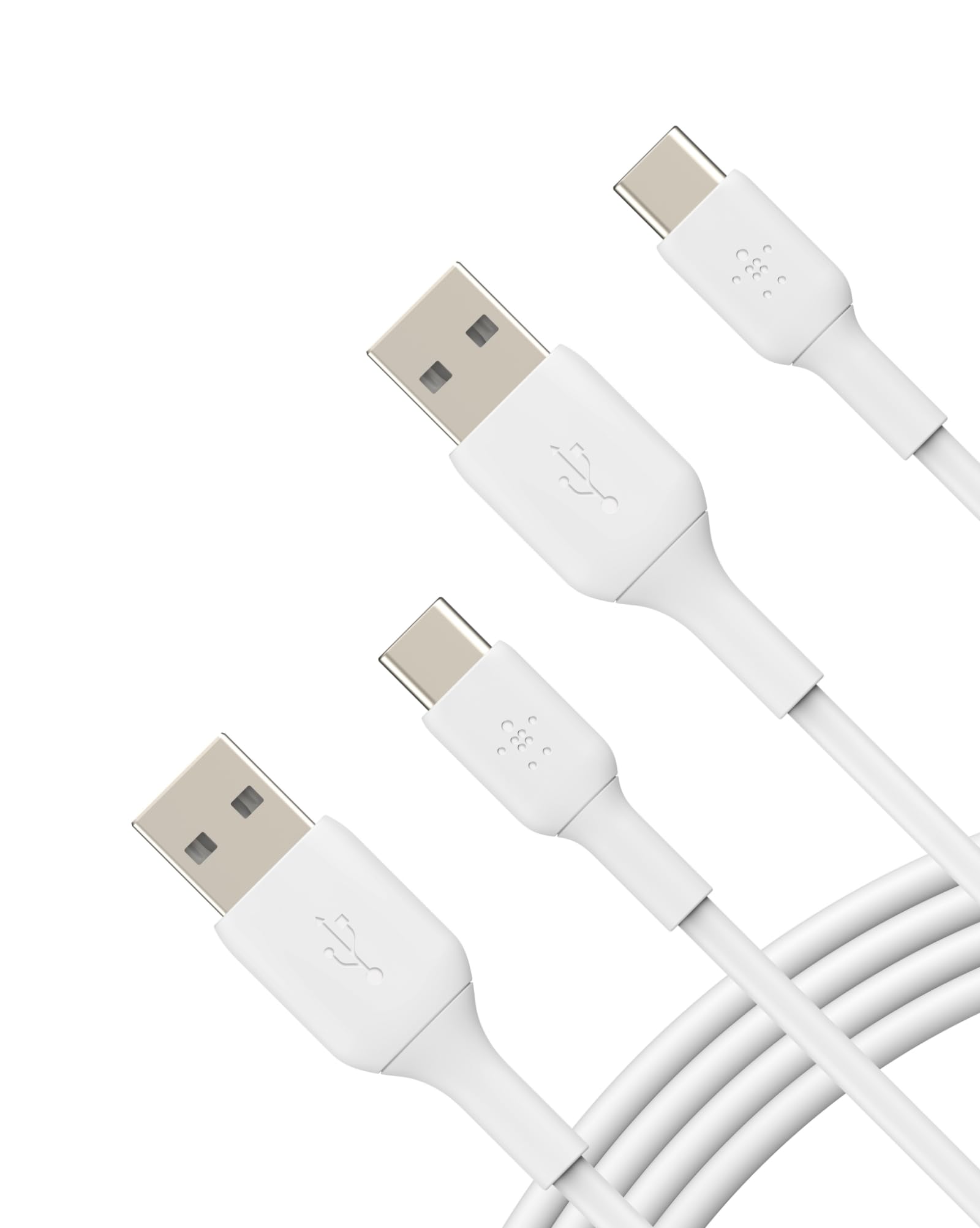 belkin-boostcharge-c-ble-usb-c-vers-usb-a-1-m-blanc-pack-de-2 image 1