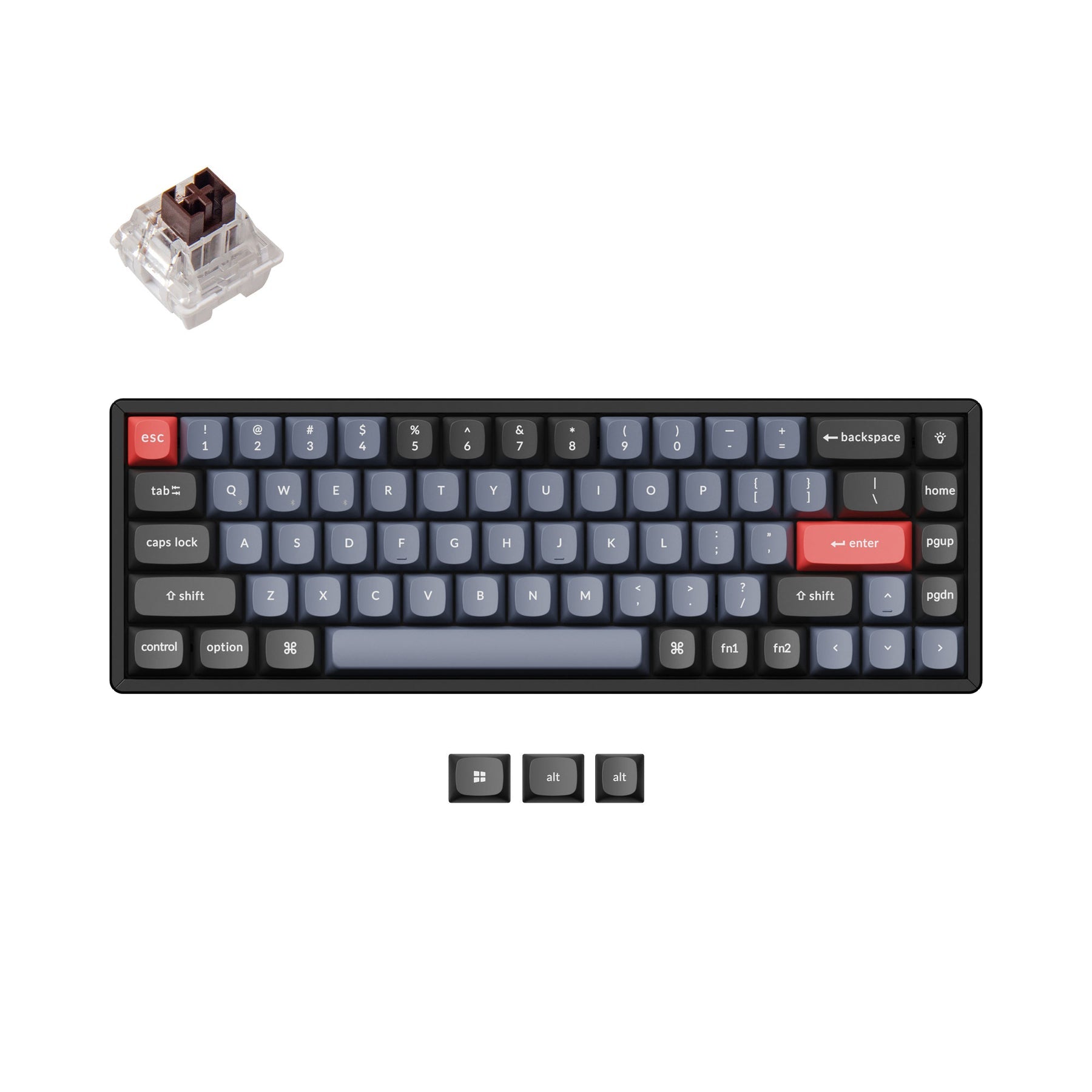 keychron-k6-pro-clavier-m-canique-sans-fil-65-qmk-via-us-ansi image 6