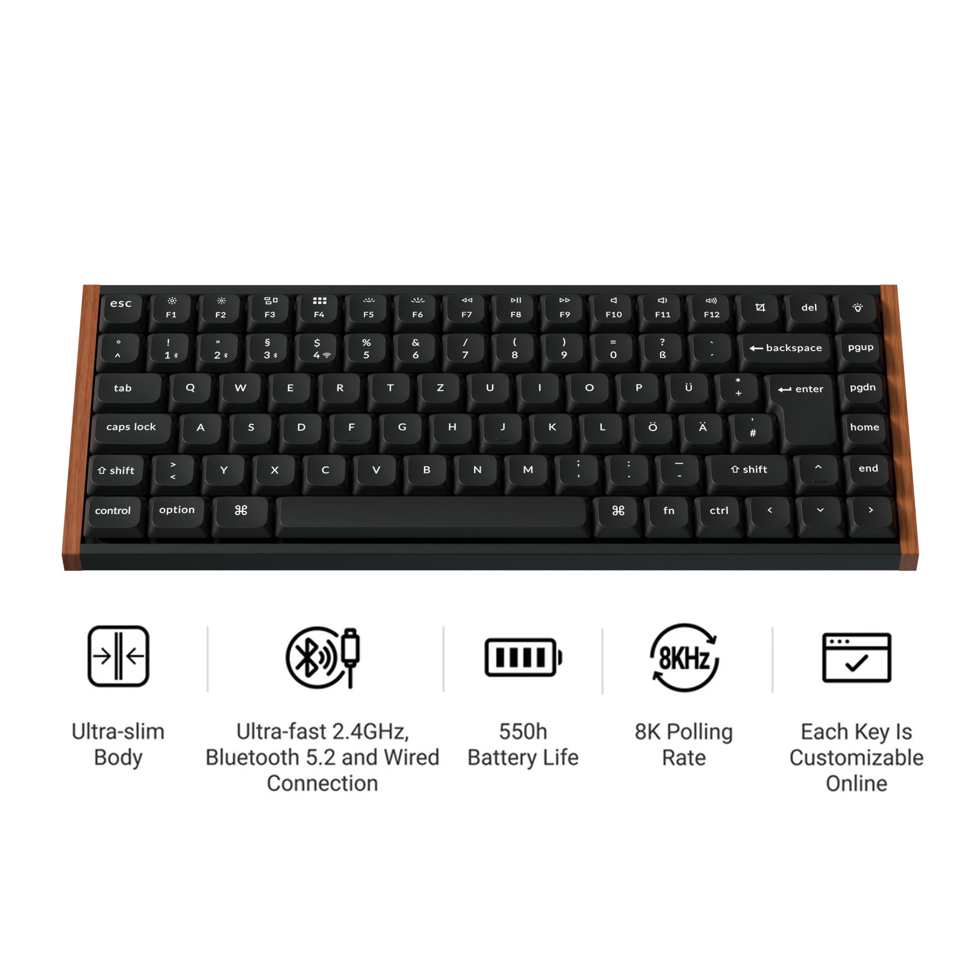 keychron-k3-ultra-8k-clavier-m-canique-ultra-fin-sans-fil-low-profile-75-iso image 1