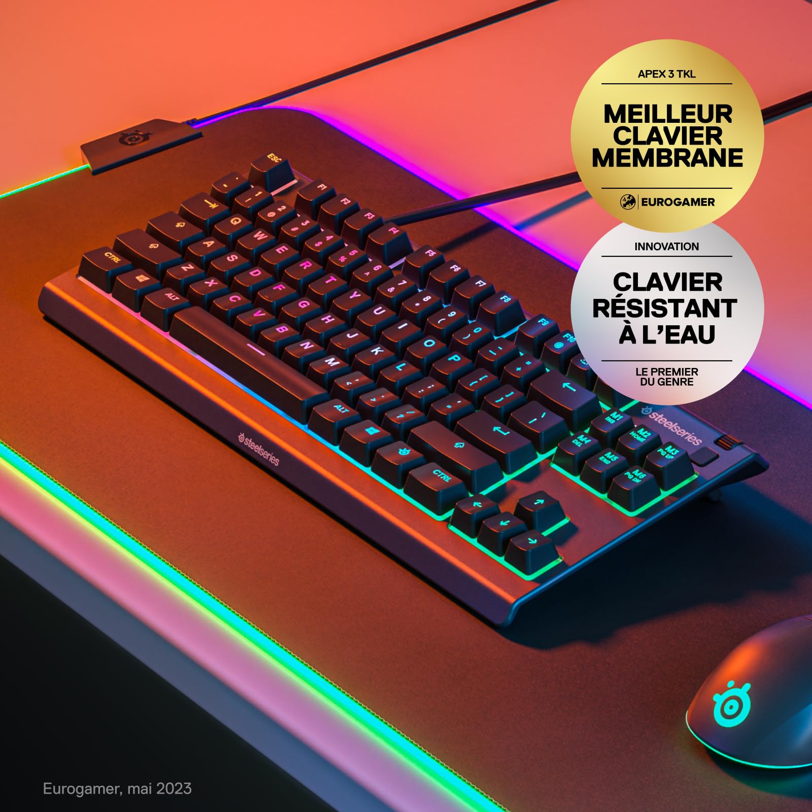 steelseries-apex-3-tkl-clavier-gaming-azerty-r-sistant-eau-rvb-8-zones image 2