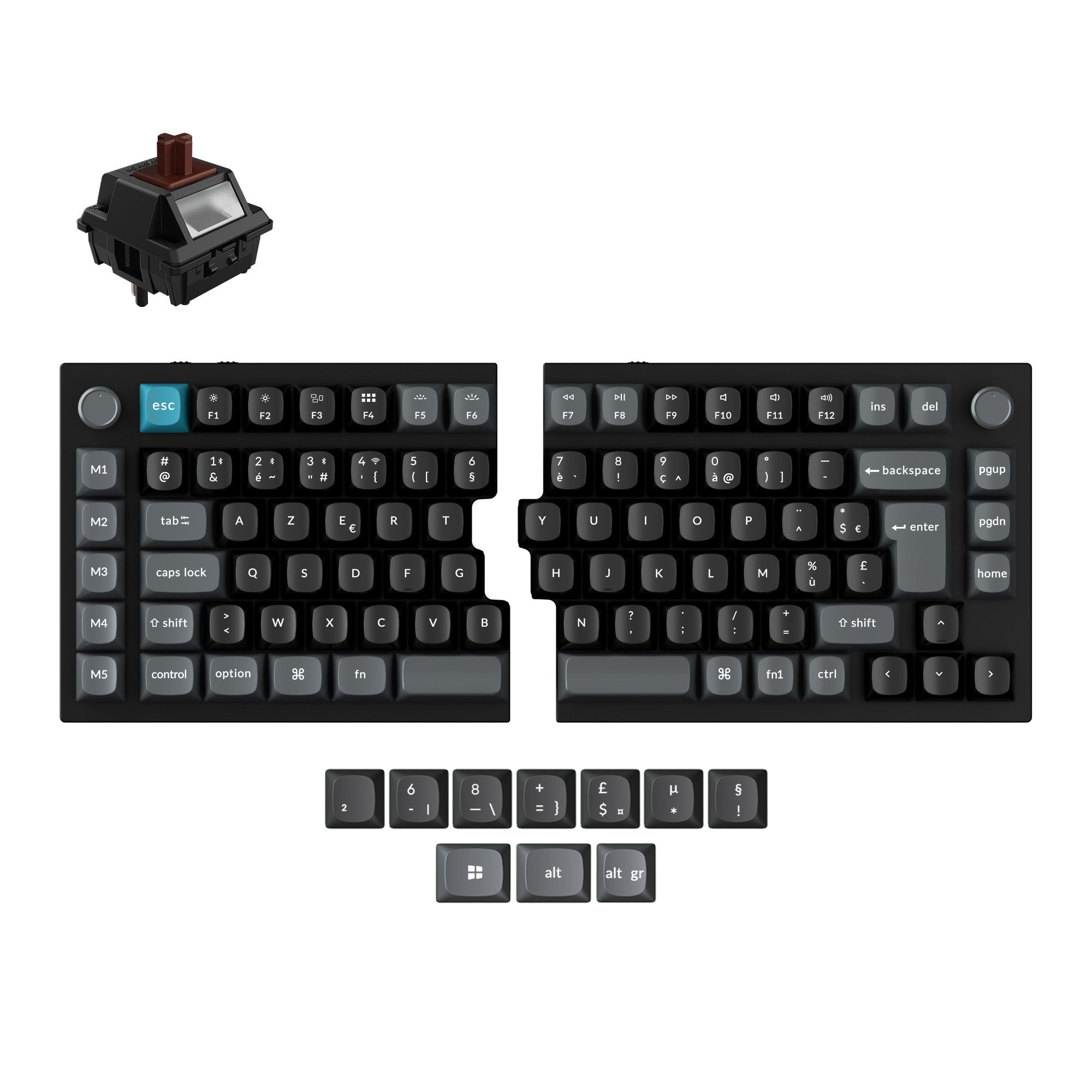 keychron-q11-ultra-8k-clavier-m-canique-custom-sans-fil-split-75-iso image 5
