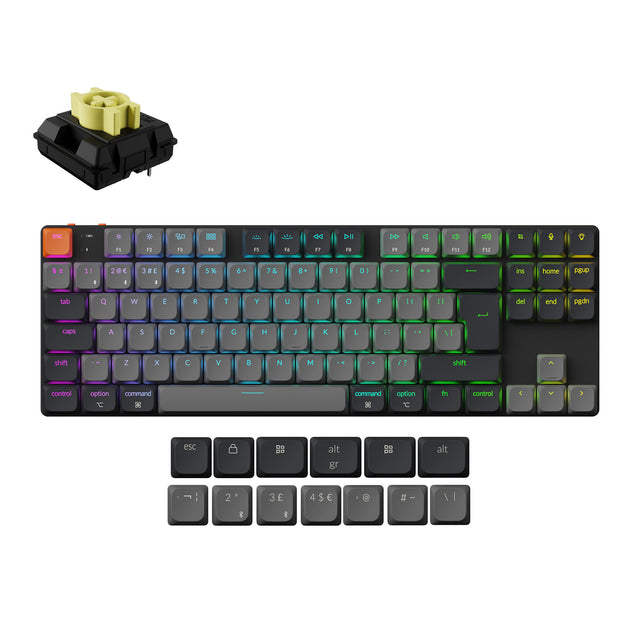 keychron-k1-version-6-clavier-m-canique-sans-fil-ultra-fin-iso-80-tkl image 3