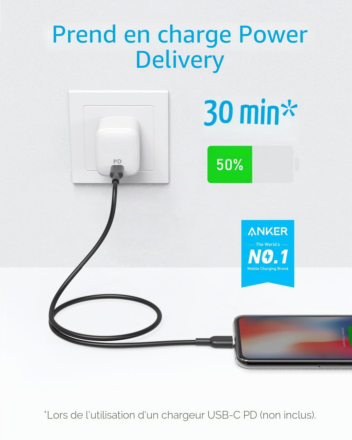 anker-powerline-ii-c-ble-usb-c-vers-lightning-90-cm-certifi-mfi-blanc image 2