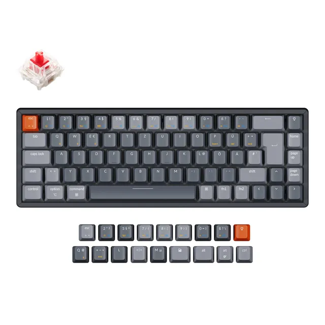 keychron-k6-clavier-m-canique-sans-fil-65-iso-de-allemand-qwertz-hot-swap image 1