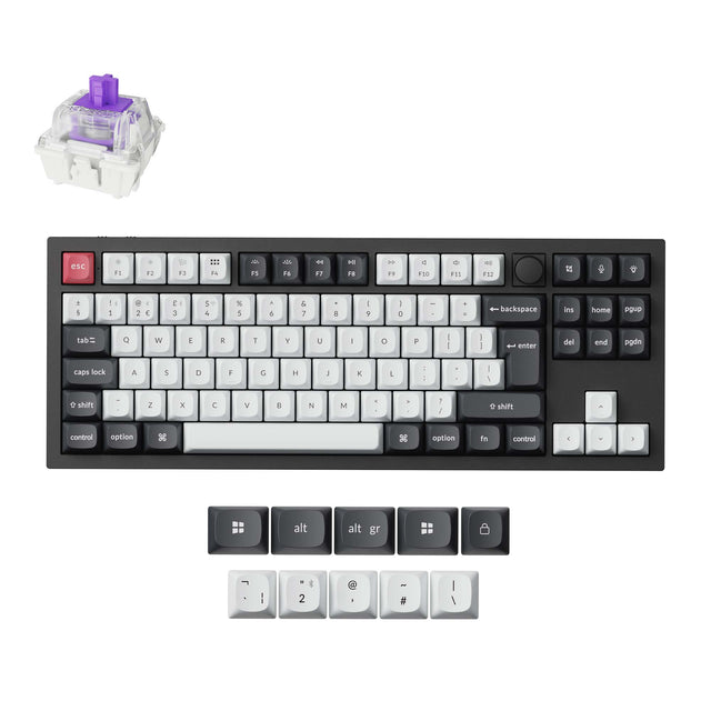 keychron-q3-he-clavier-custom-sans-fil-qmk-iso-80-switchs-magn-tiques image 2