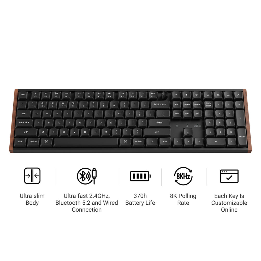 keychron-k5-ultra-8k-clavier-m-canique-sans-fil-slim-full-size-100-us-ansi image 1