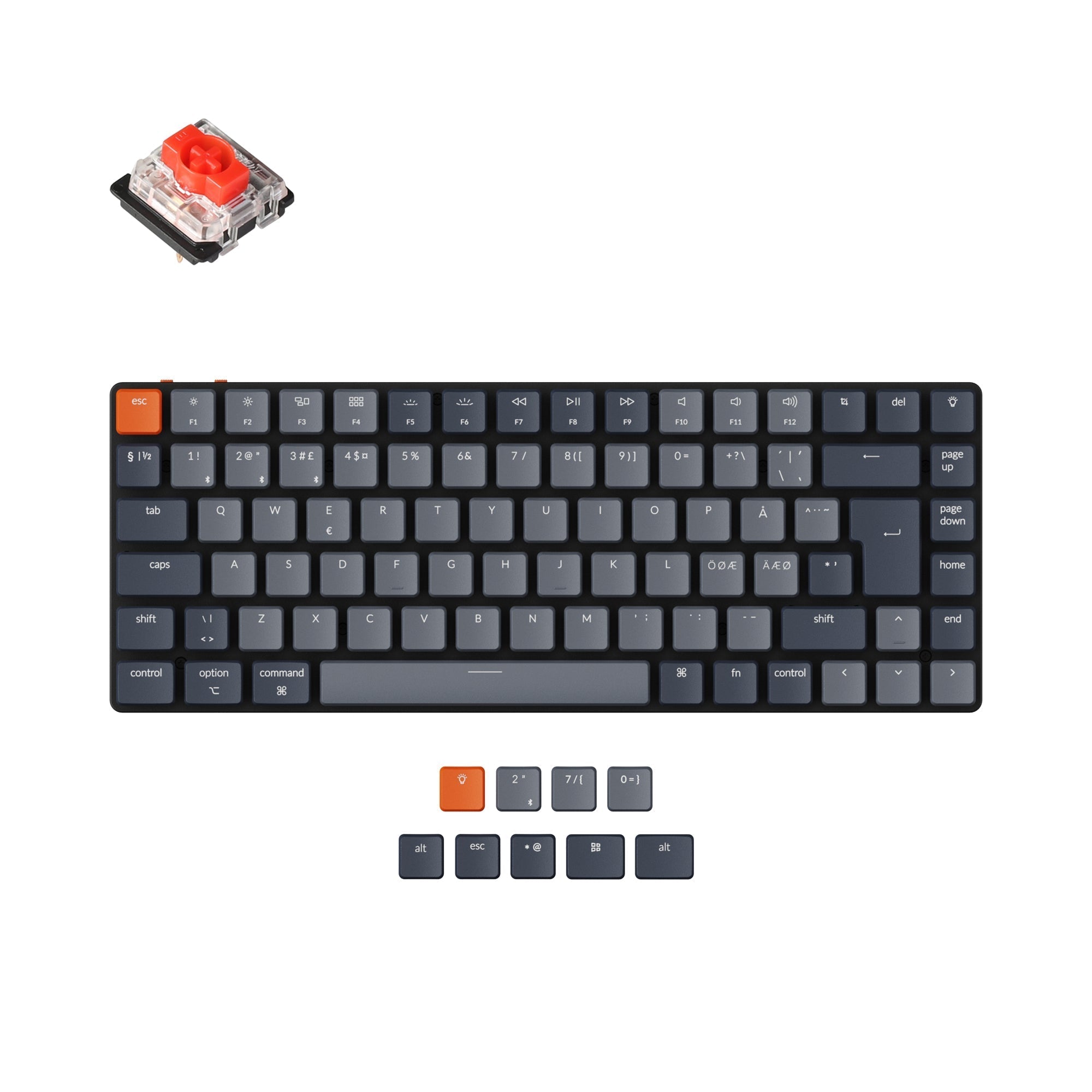 keychron-k3-version-2-clavier-m-canique-sans-fil-ultra-fin-iso-nordique image 1