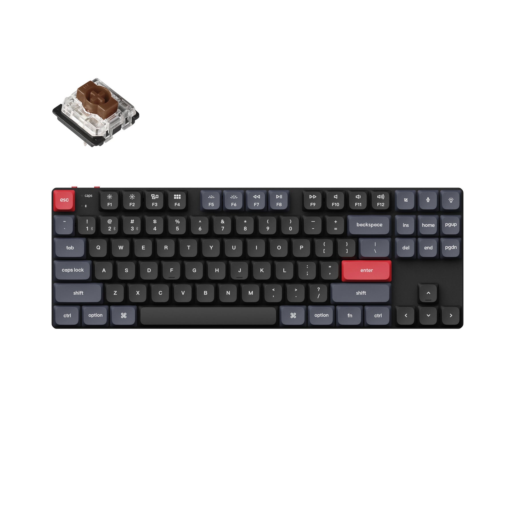 keychron-k1-pro-qmk-via-clavier-m-canique-ultra-fin-sans-fil-80-tkl-ansi-us image 2
