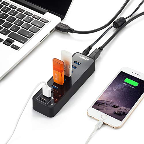 anker-hub-usb-3-0-7-port-60w-avec-3-ports-poweriq image 8