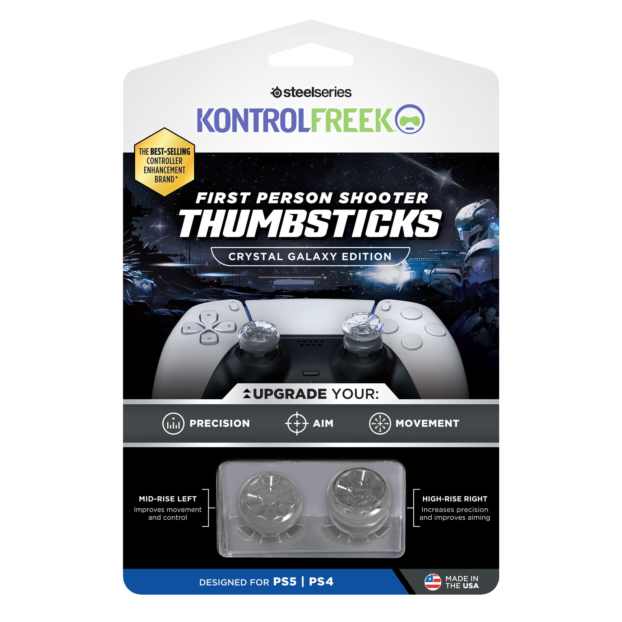 kontrolfreek-fps-freek-galaxy-crystal-grips-manette-ps5-ps4-transparent image 7