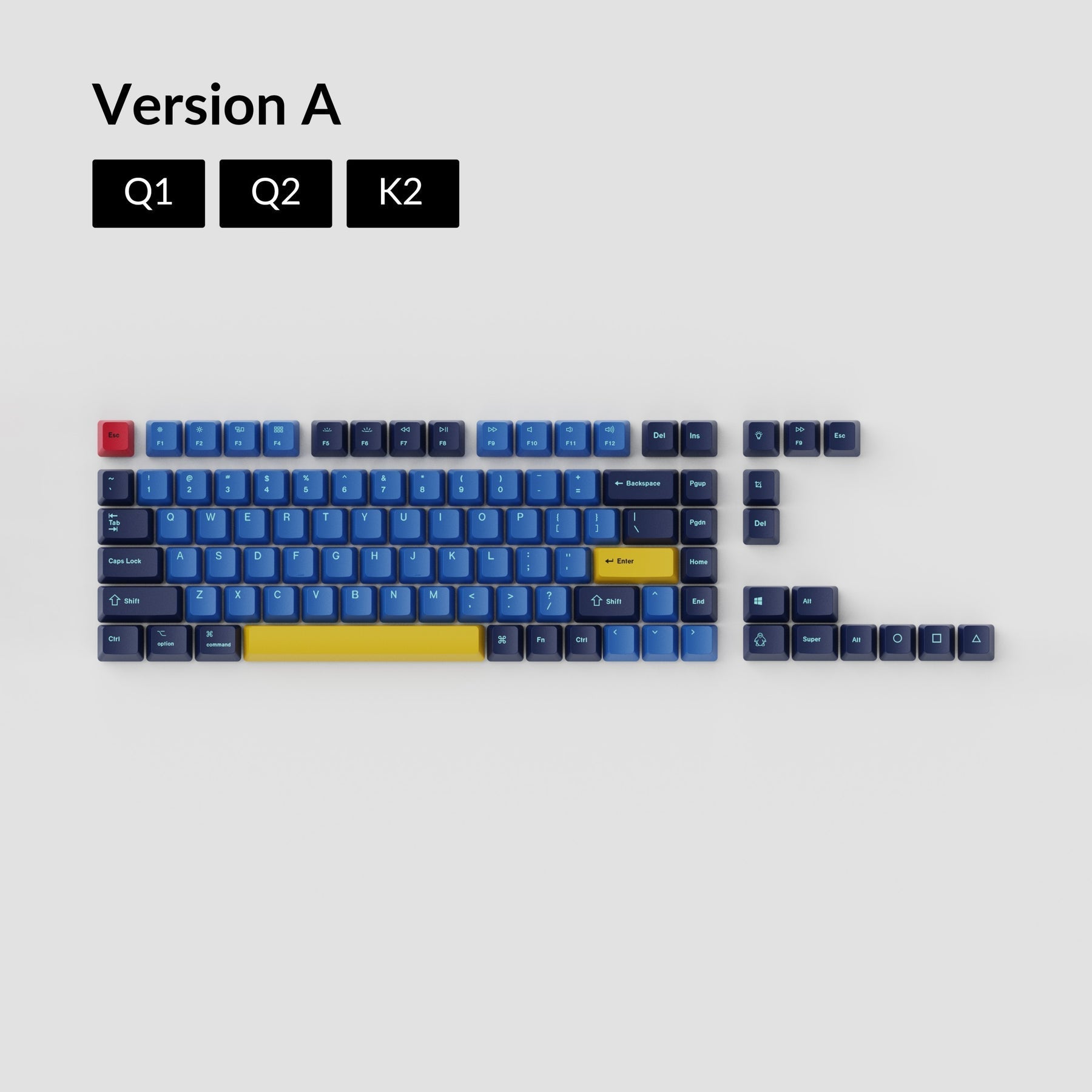 keychron-set-de-touches-oem-dye-sub-pbt-beach-versions-a-b-c image 2