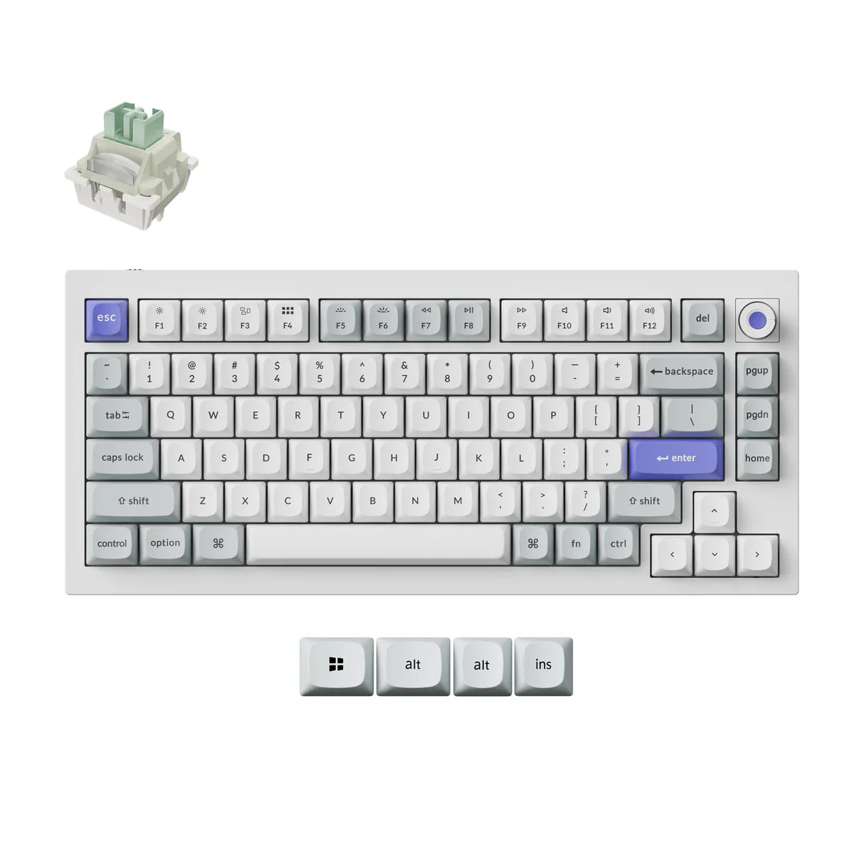 keychron-q1-he-8k-clavier-magn-tique-filaire-75-us-ansi image 6
