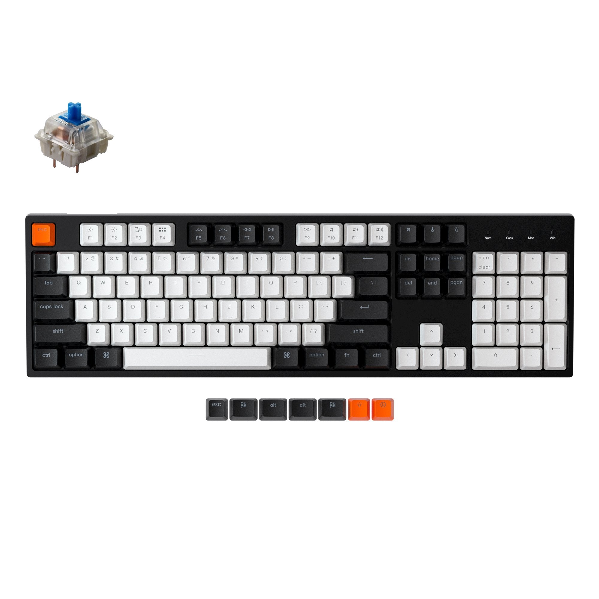 keychron-c2-clavier-m-canique-filaire-full-size-ansi-us image 2