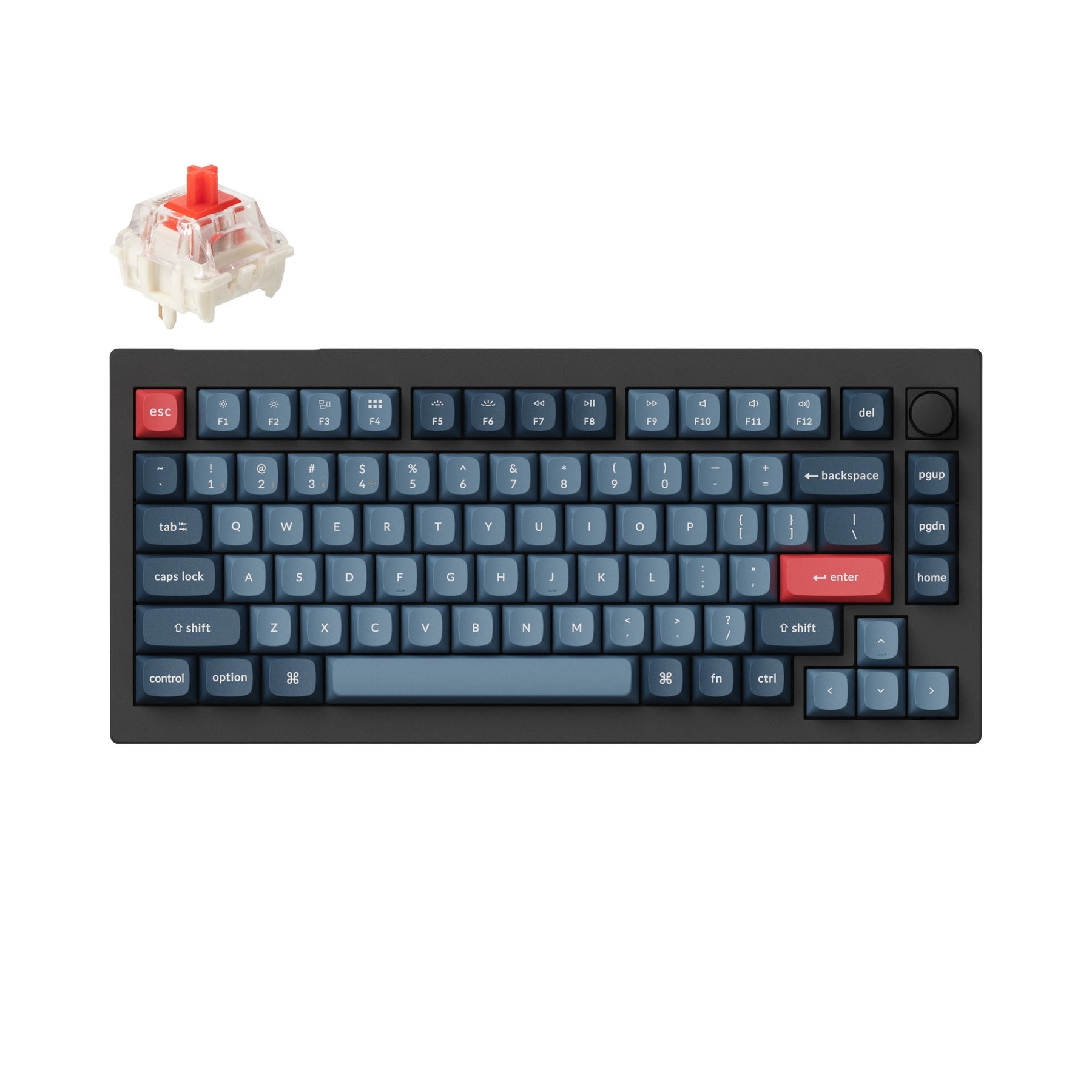 keychron-v1-max-qmk-via-clavier-m-canique-custom-sans-fil-us-ansi image 1