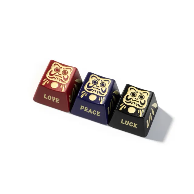 keycap-artisan-m-tal-keychron-daruma-doll-touche-collector image 1