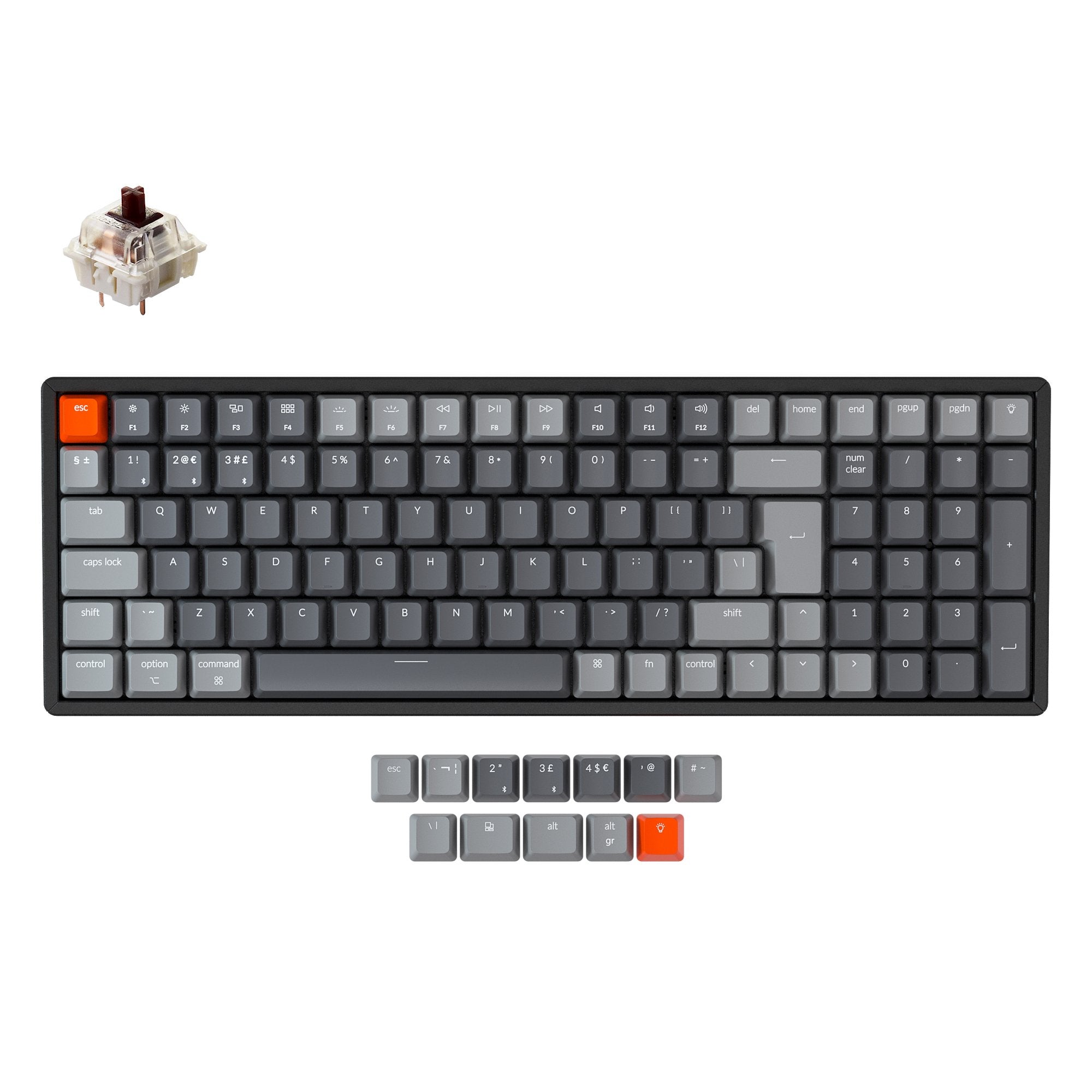 keychron-k4-version-2-clavier-m-canique-sans-fil-96-uk-iso image 3