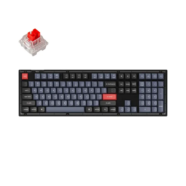 keychron-v6-qmk-clavier-m-canique-custom-filaire-us-ansi image 1
