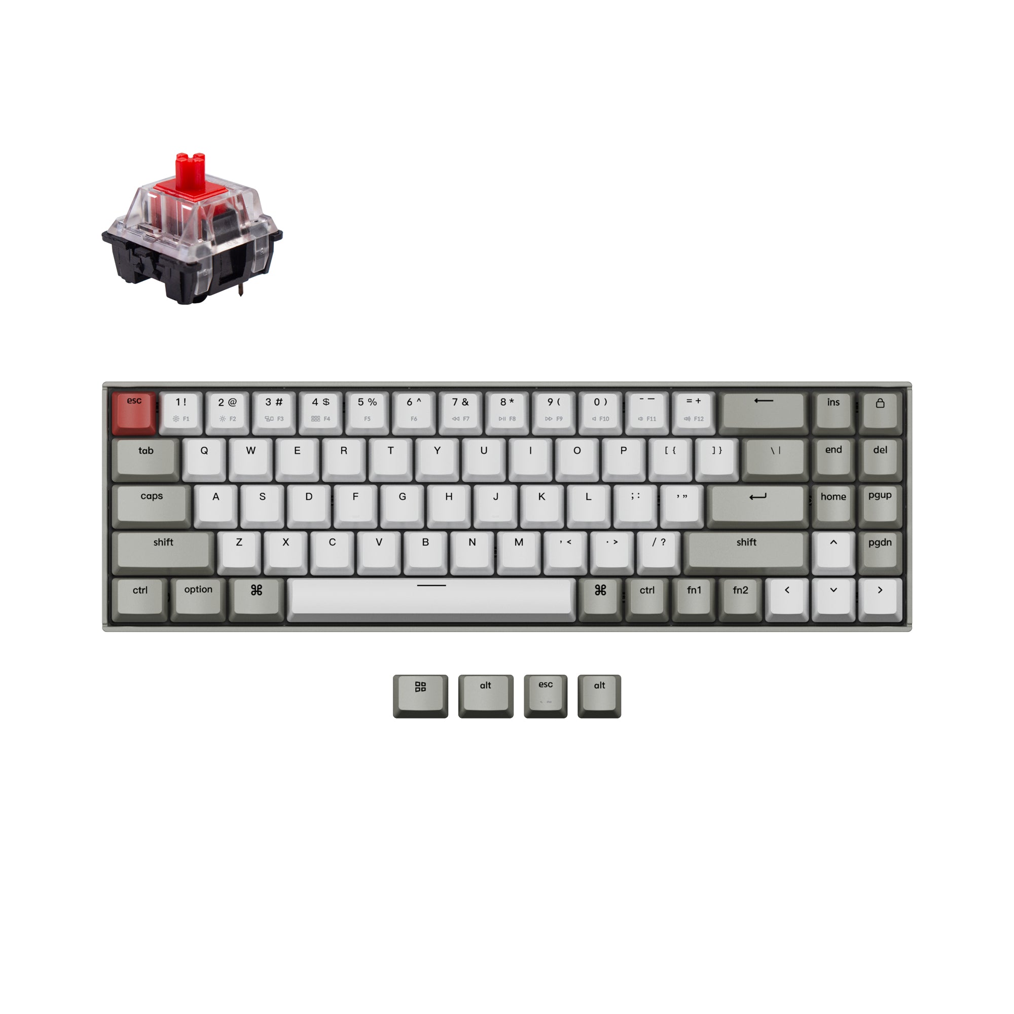 keychron-k14-clavier-m-canique-sans-fil-70-ansi-us-hot-swap image 3