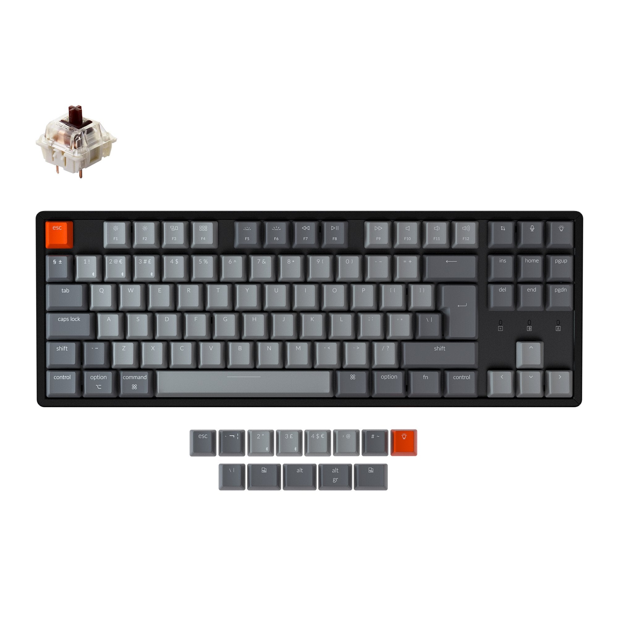 keychron-k8-clavier-m-canique-sans-fil-tenkeyless-disposition-uk-iso image 3