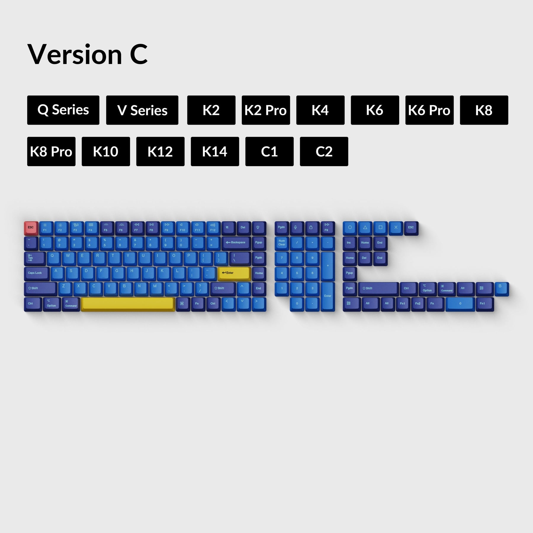 keychron-set-de-touches-oem-dye-sub-pbt-beach-versions-a-b-c image 6