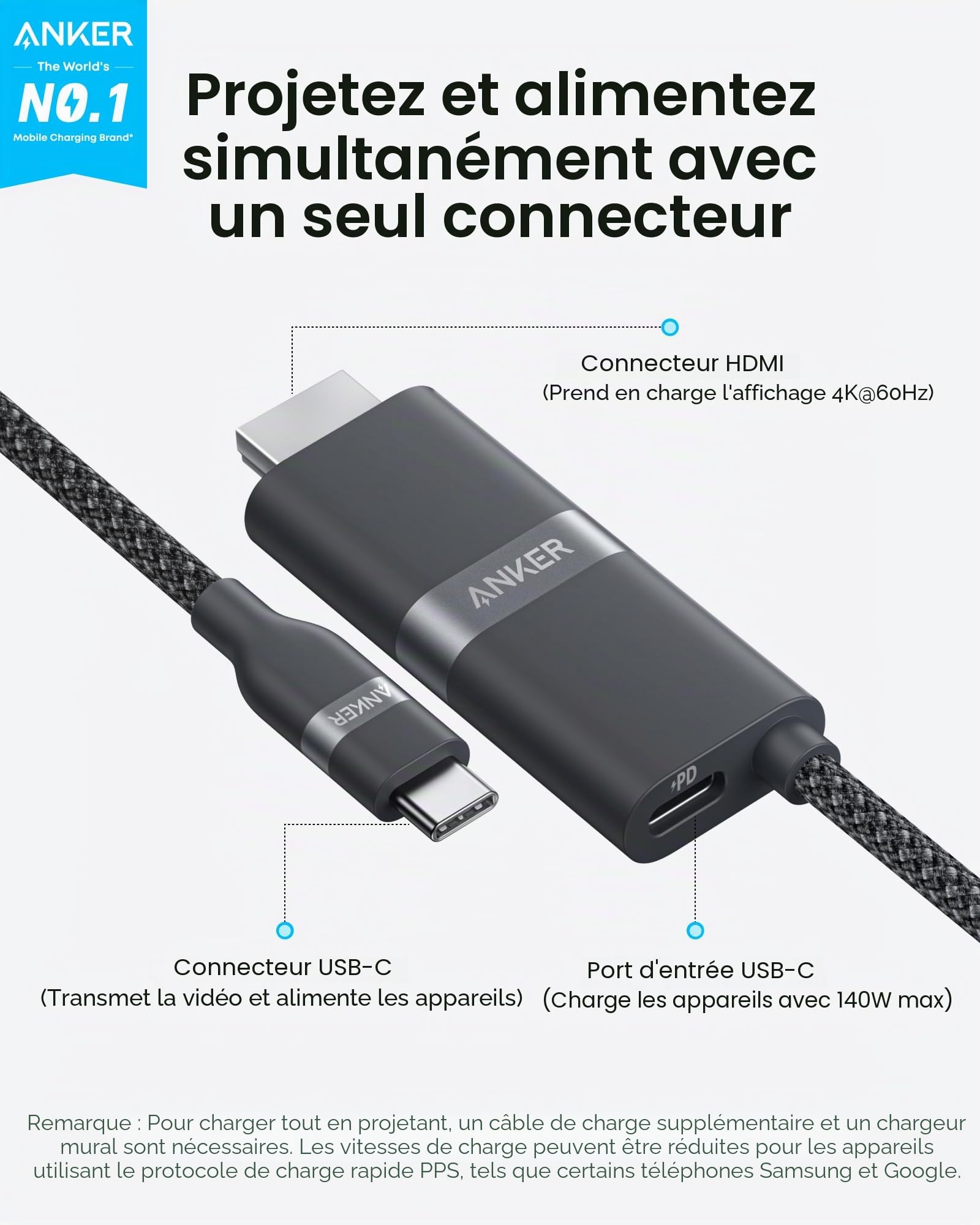 anker-nano-c-ble-usb-c-vers-hdmi-4k-60-hz-140w-0-9-m image 2