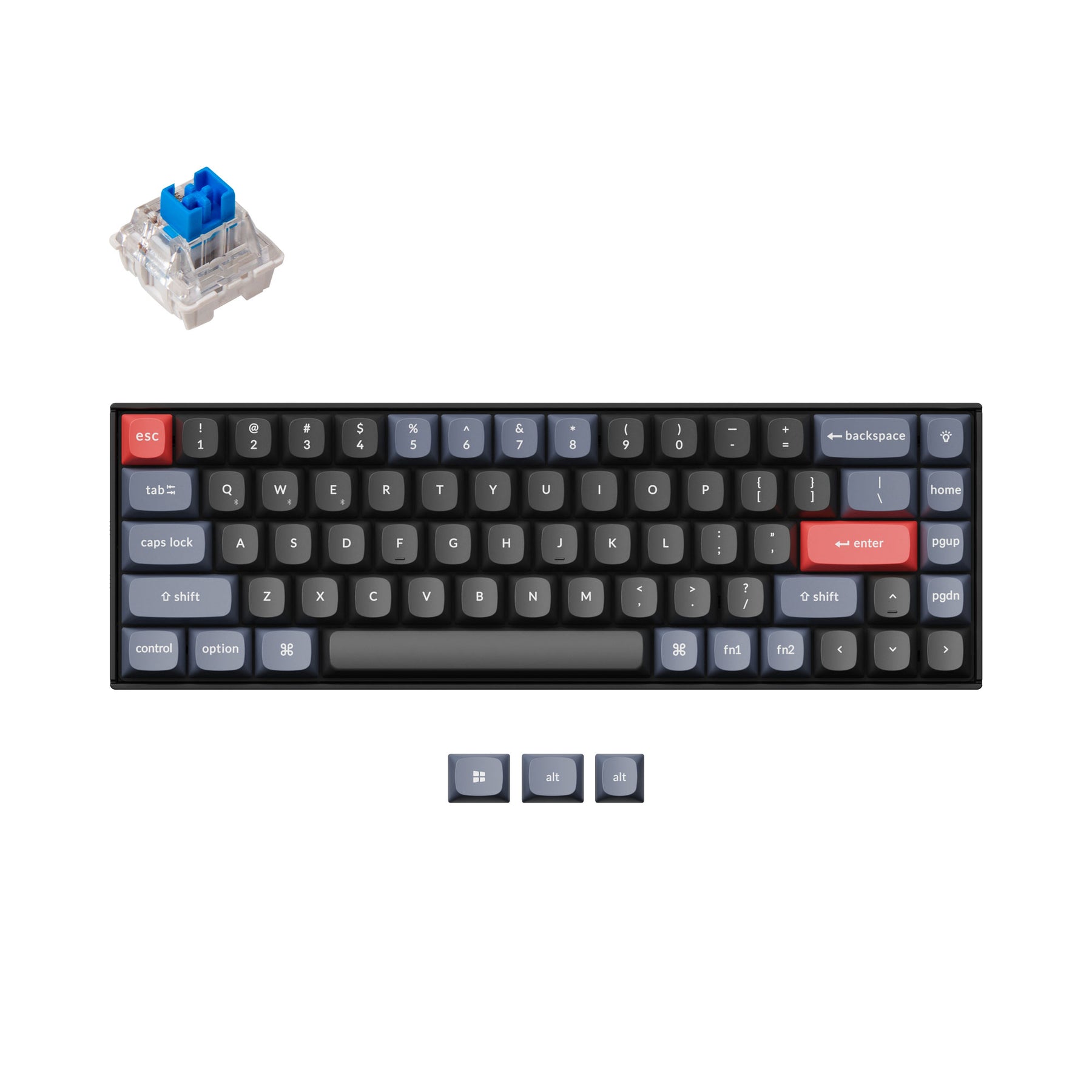 keychron-k6-pro-clavier-m-canique-sans-fil-65-qmk-via-us-ansi image 2