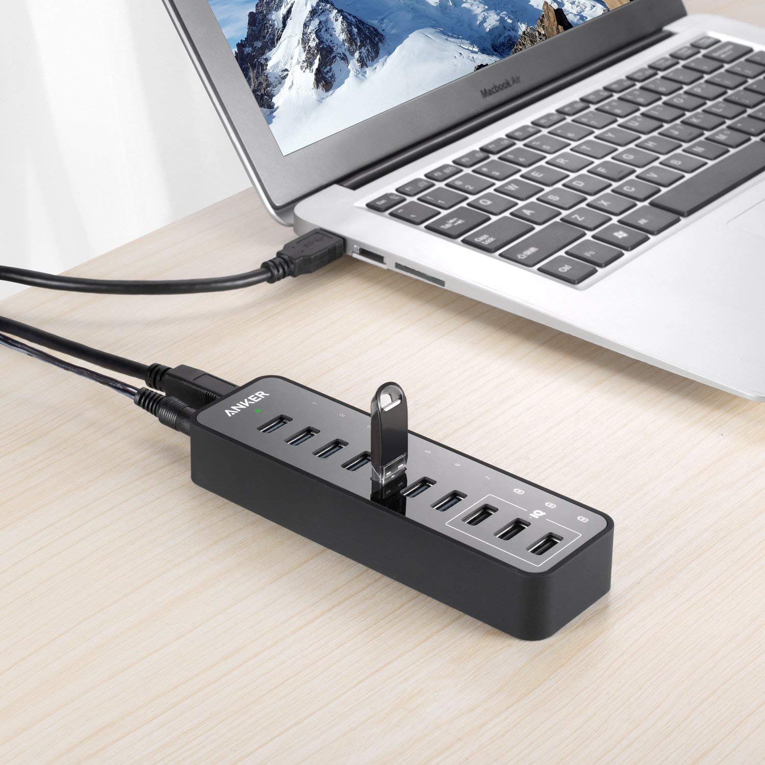 anker-hub-usb-3-0-7-port-60w-avec-3-ports-poweriq image 6