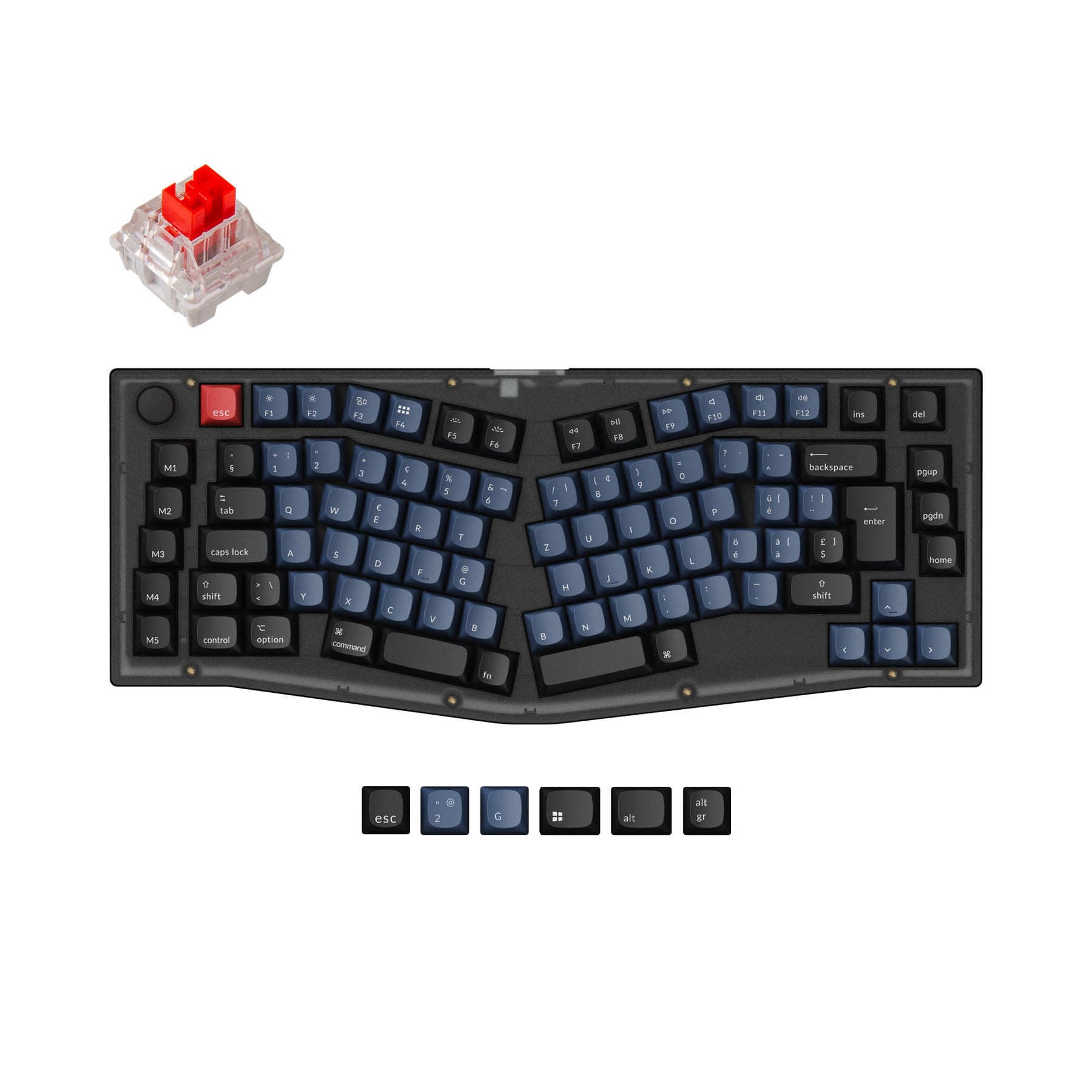 keychron-v10-alice-layout-clavier-m-canique-custom-iso-assembl image 5